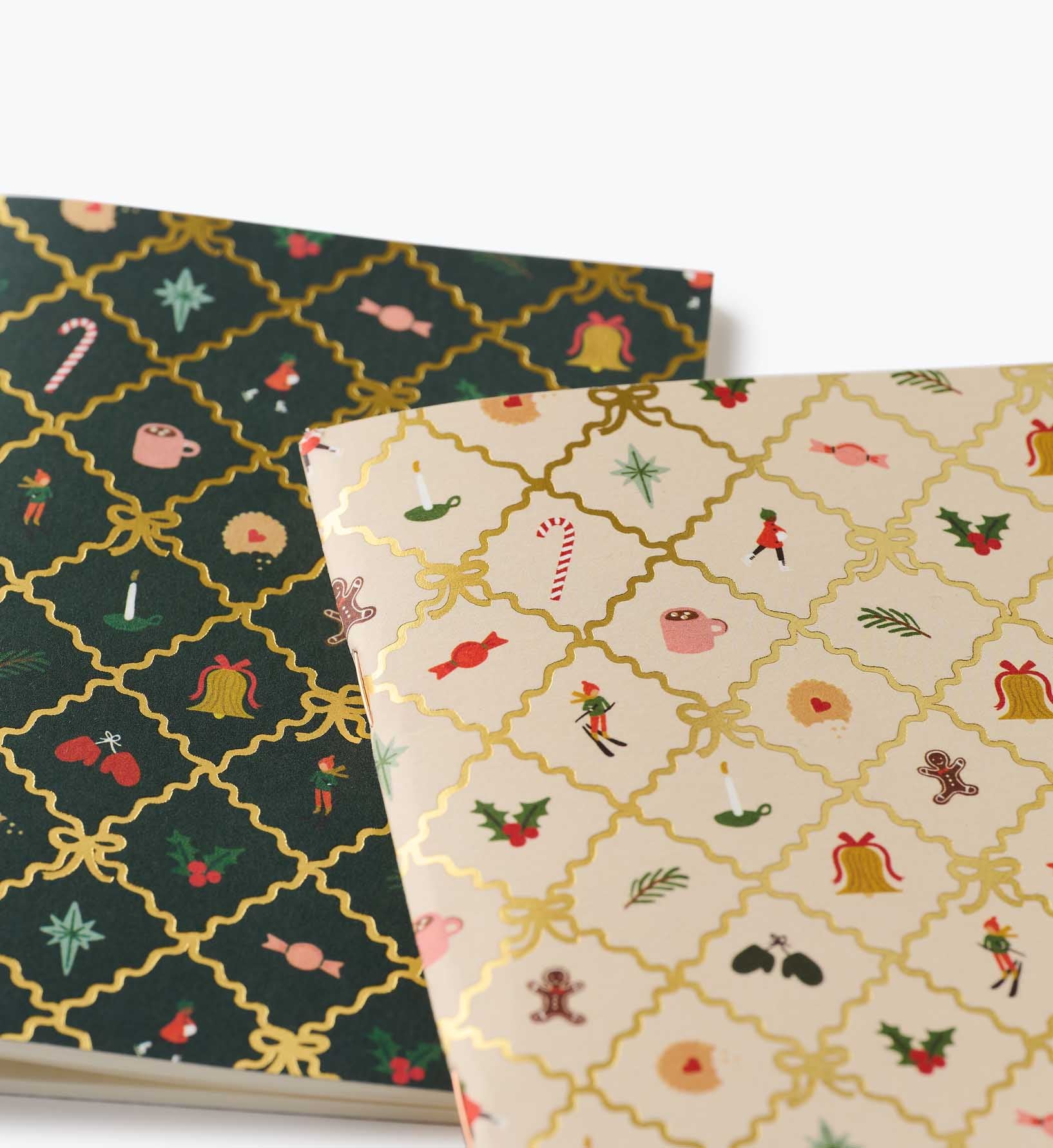 Pocket Notebook Set - Holiday Argyle
