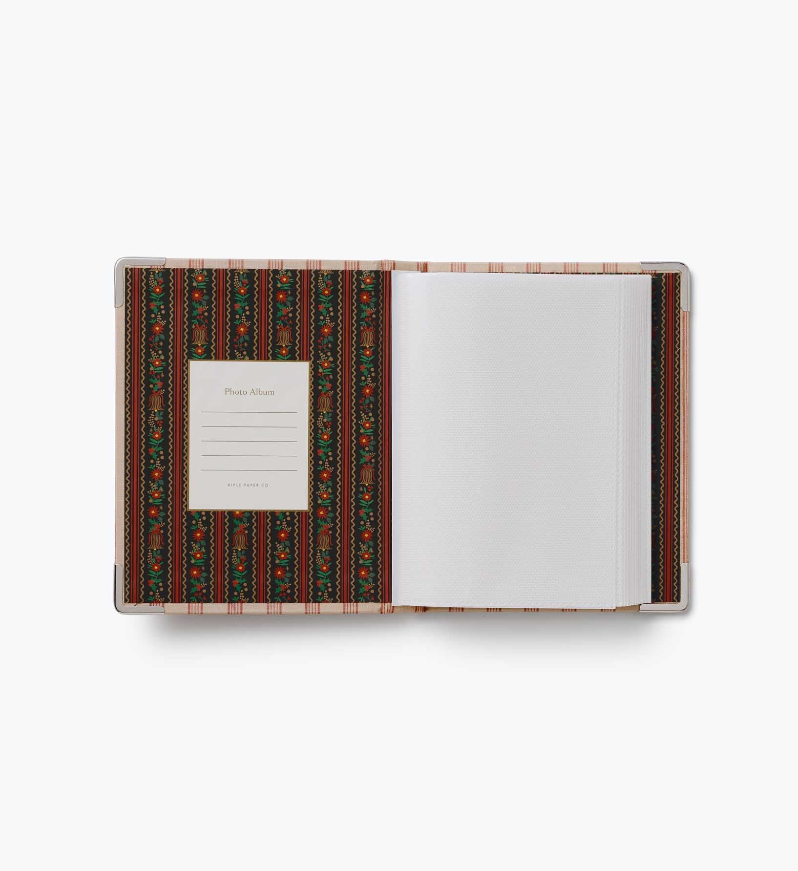 Embroidered Small Photo Album - Tinsel Tree