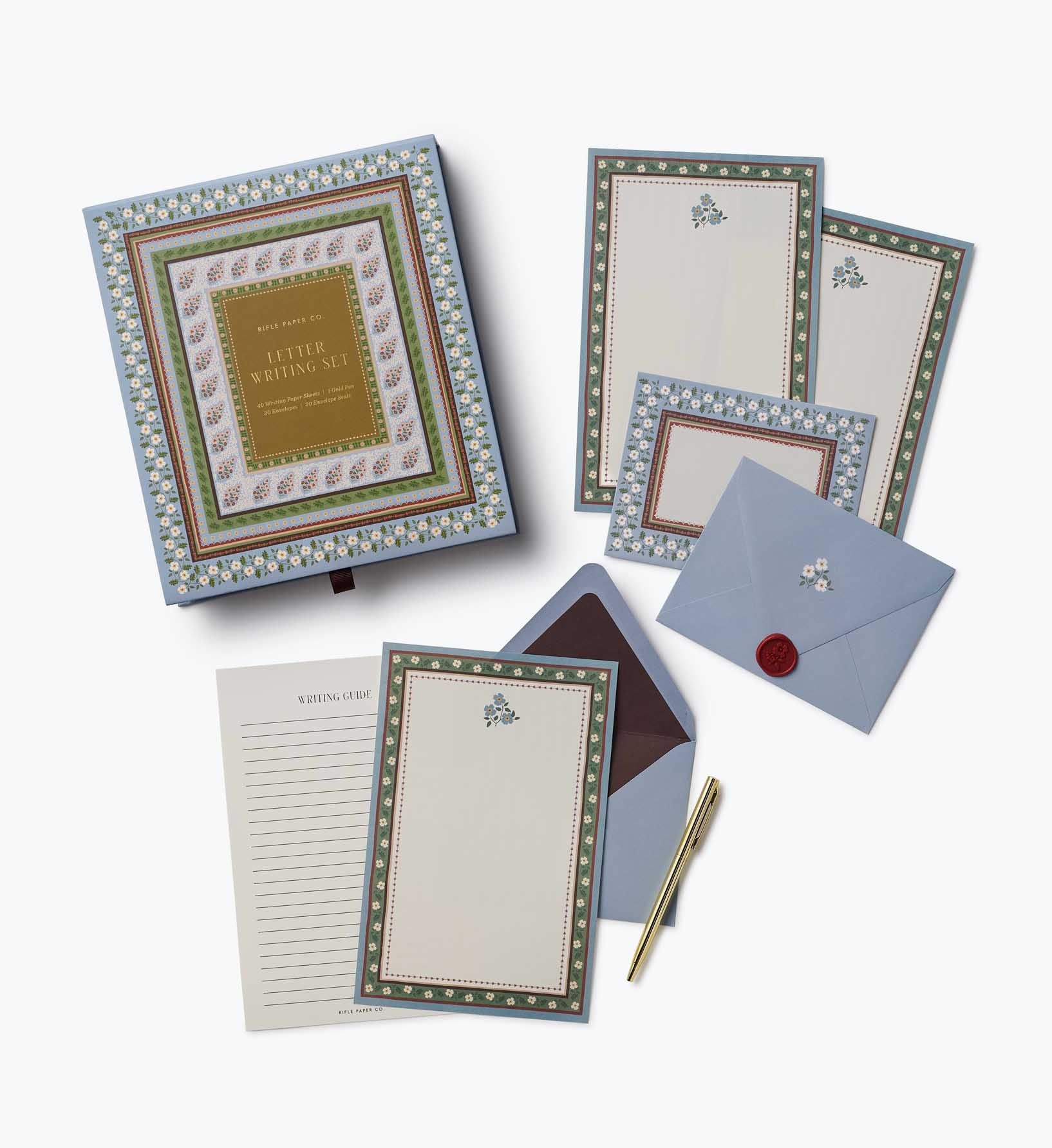 Letter Writing Set - Paisley