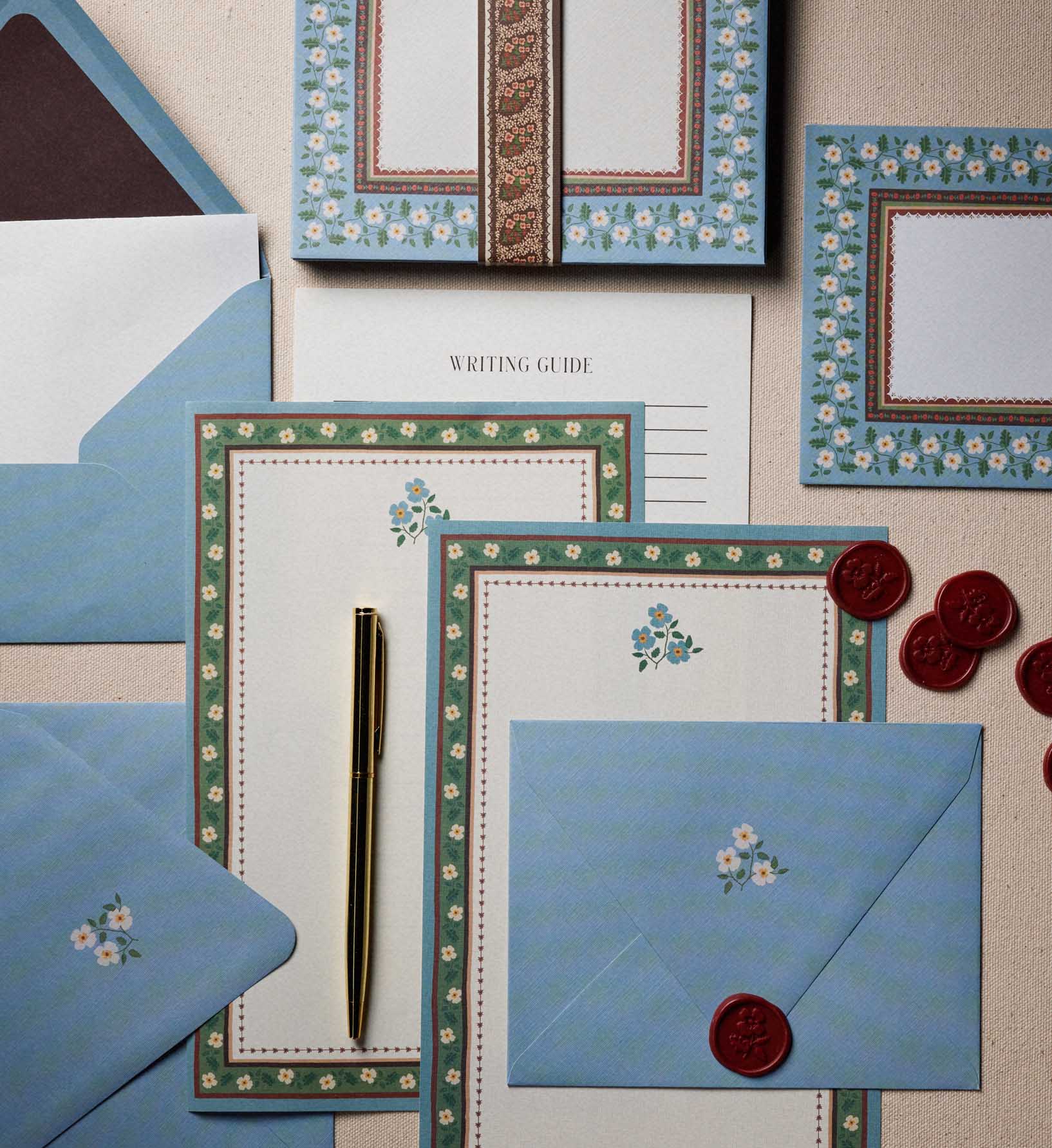 Letter Writing Set - Paisley