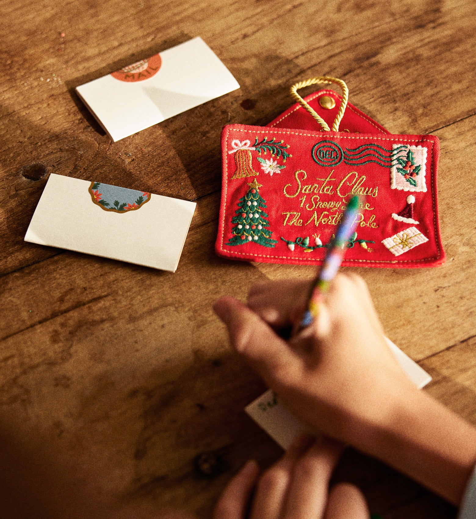Embroidered Ornament - Santa Letter