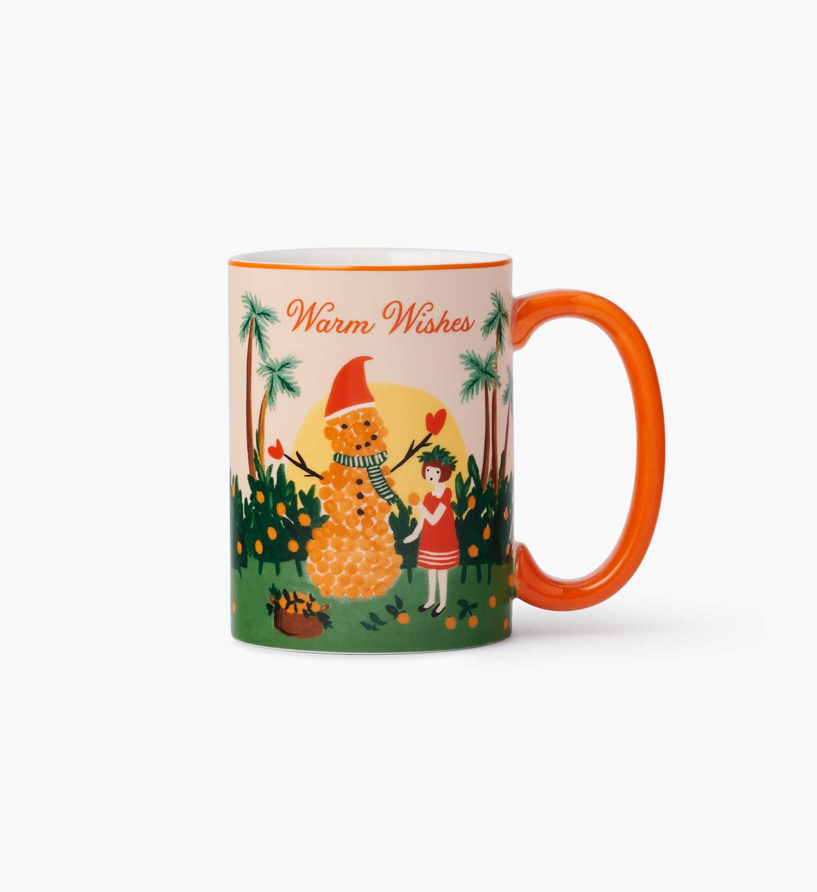 Holiday Porcelain Mug - Warm Wishes