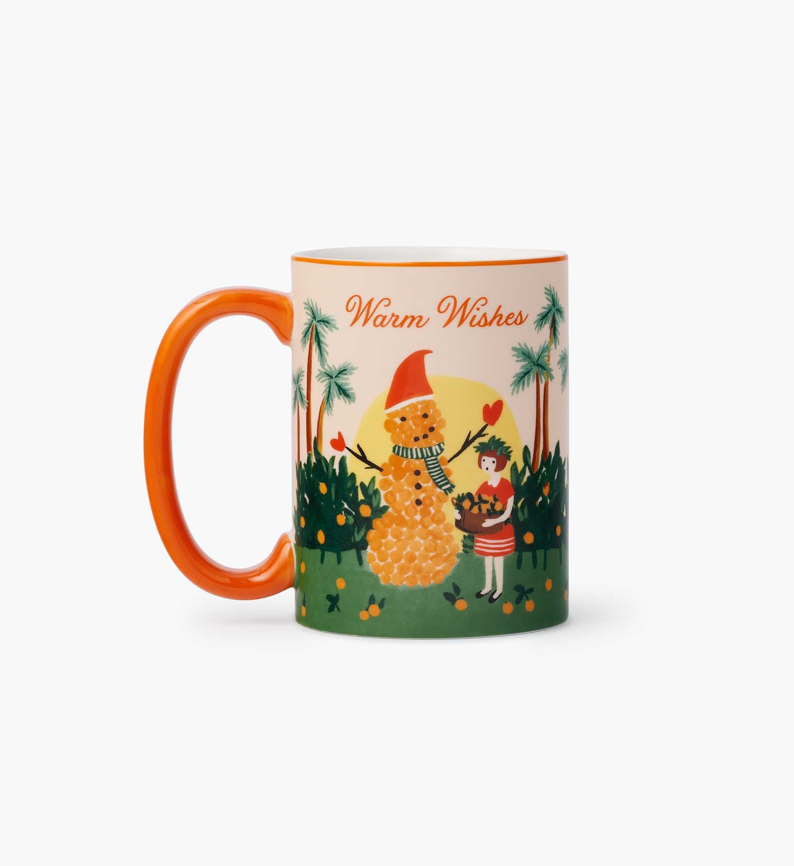 Holiday Porcelain Mug - Warm Wishes