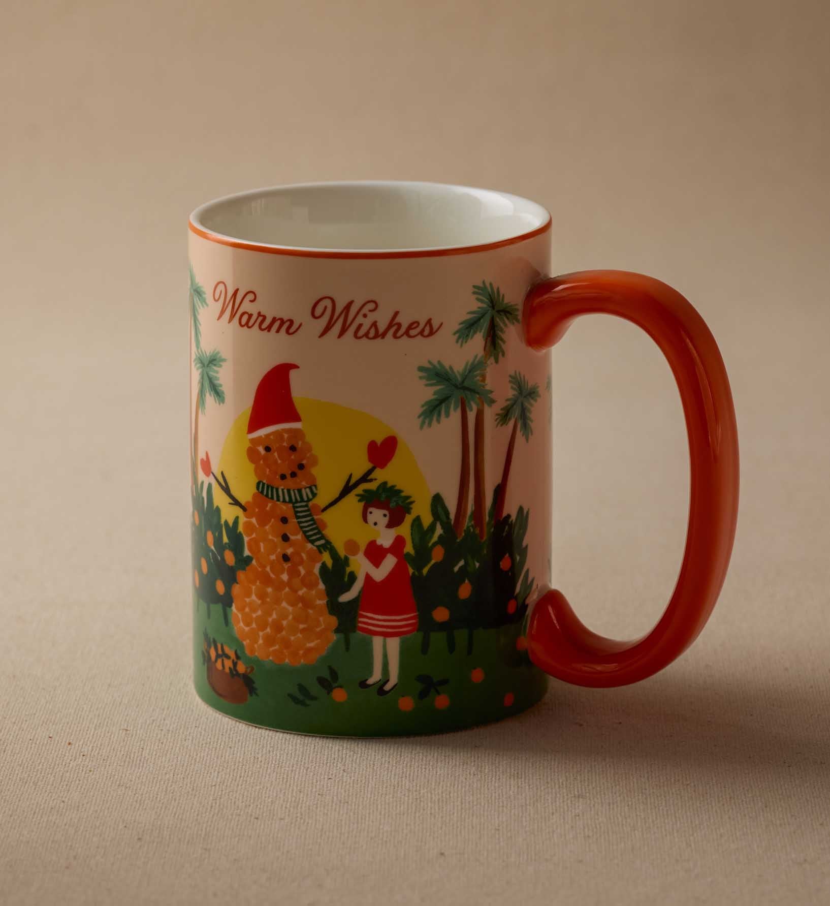 Holiday Porcelain Mug - Warm Wishes
