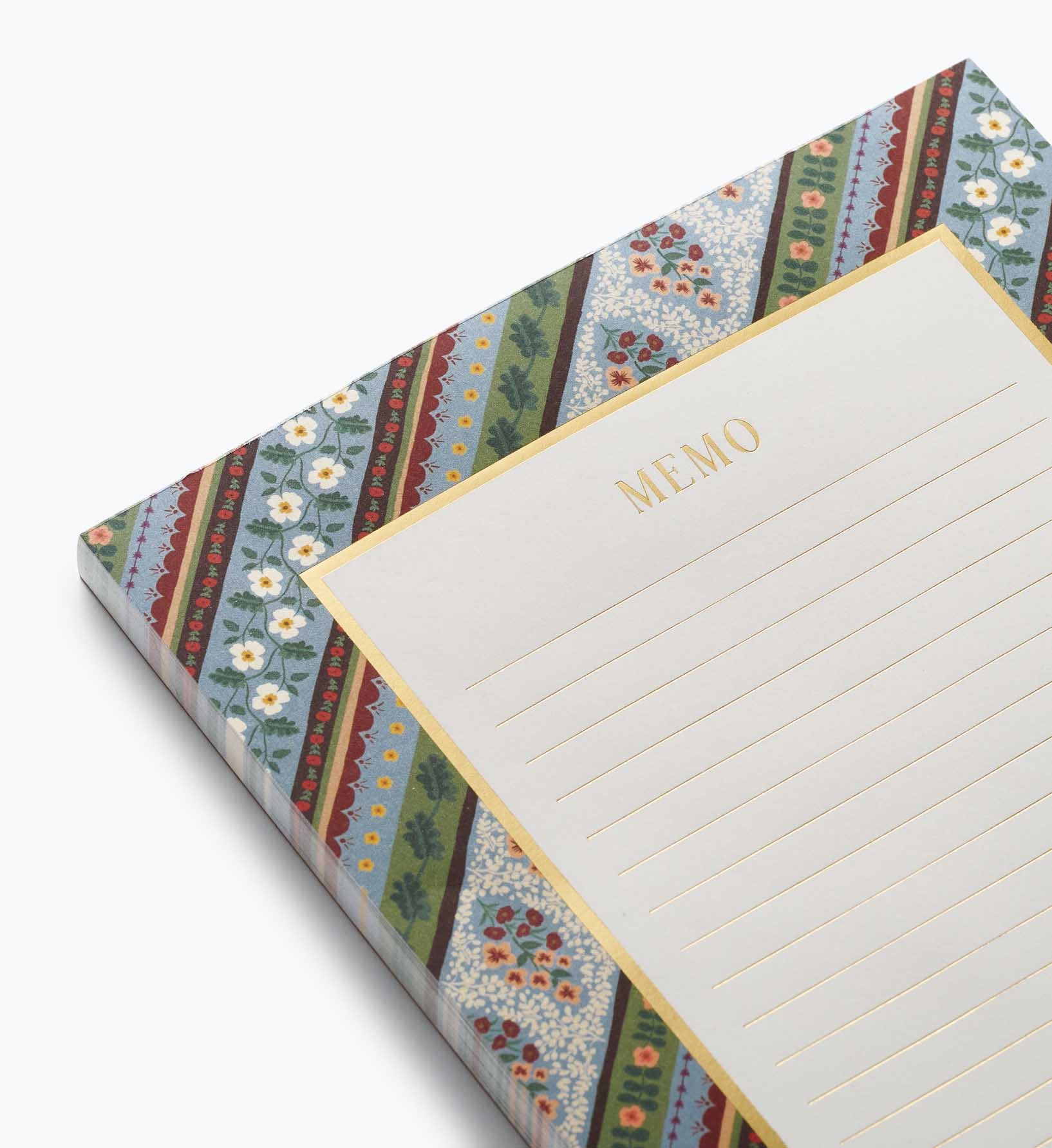 Large Memo Notepad - Paisley