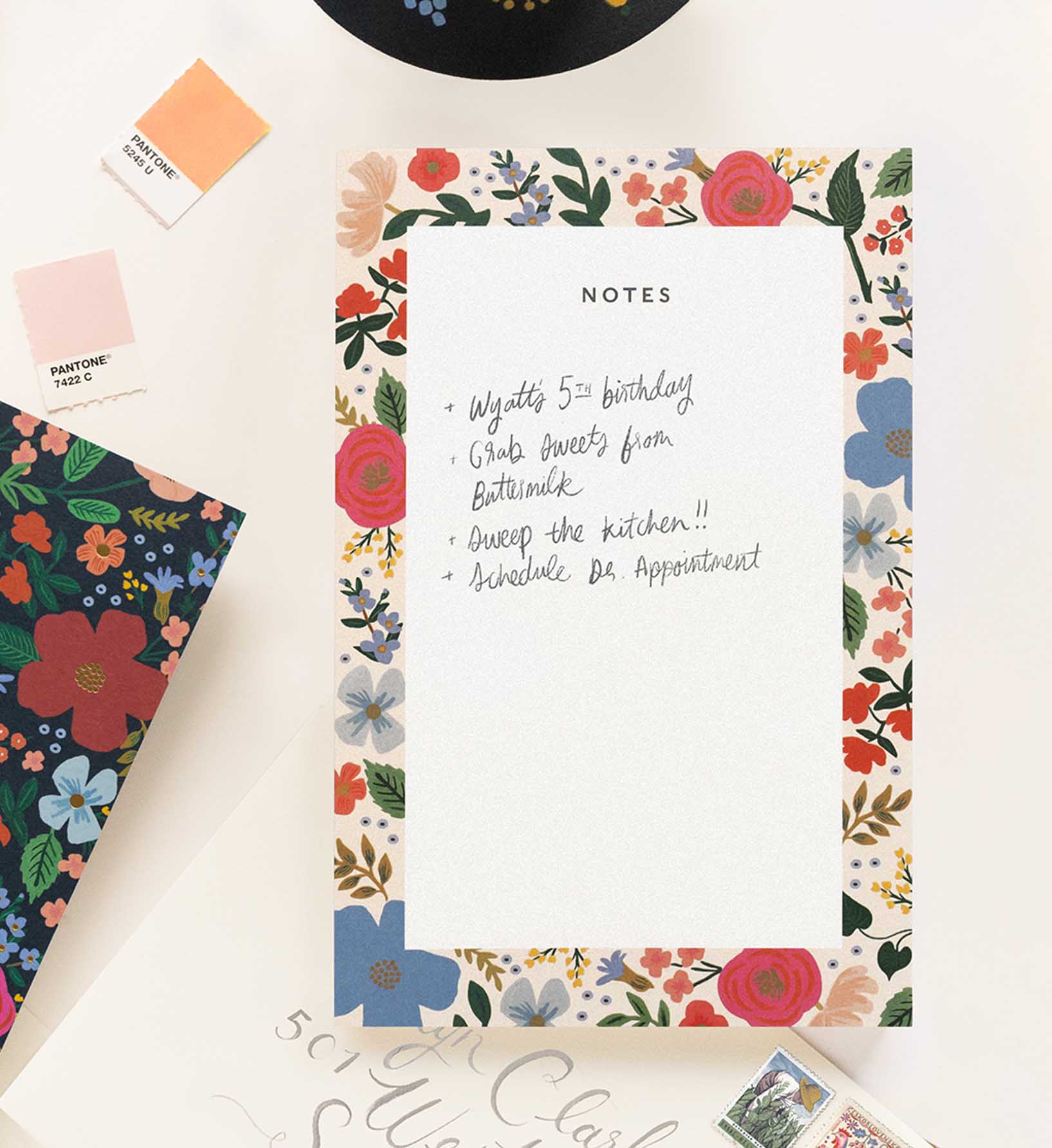 Blank Notepad - Wild Rose