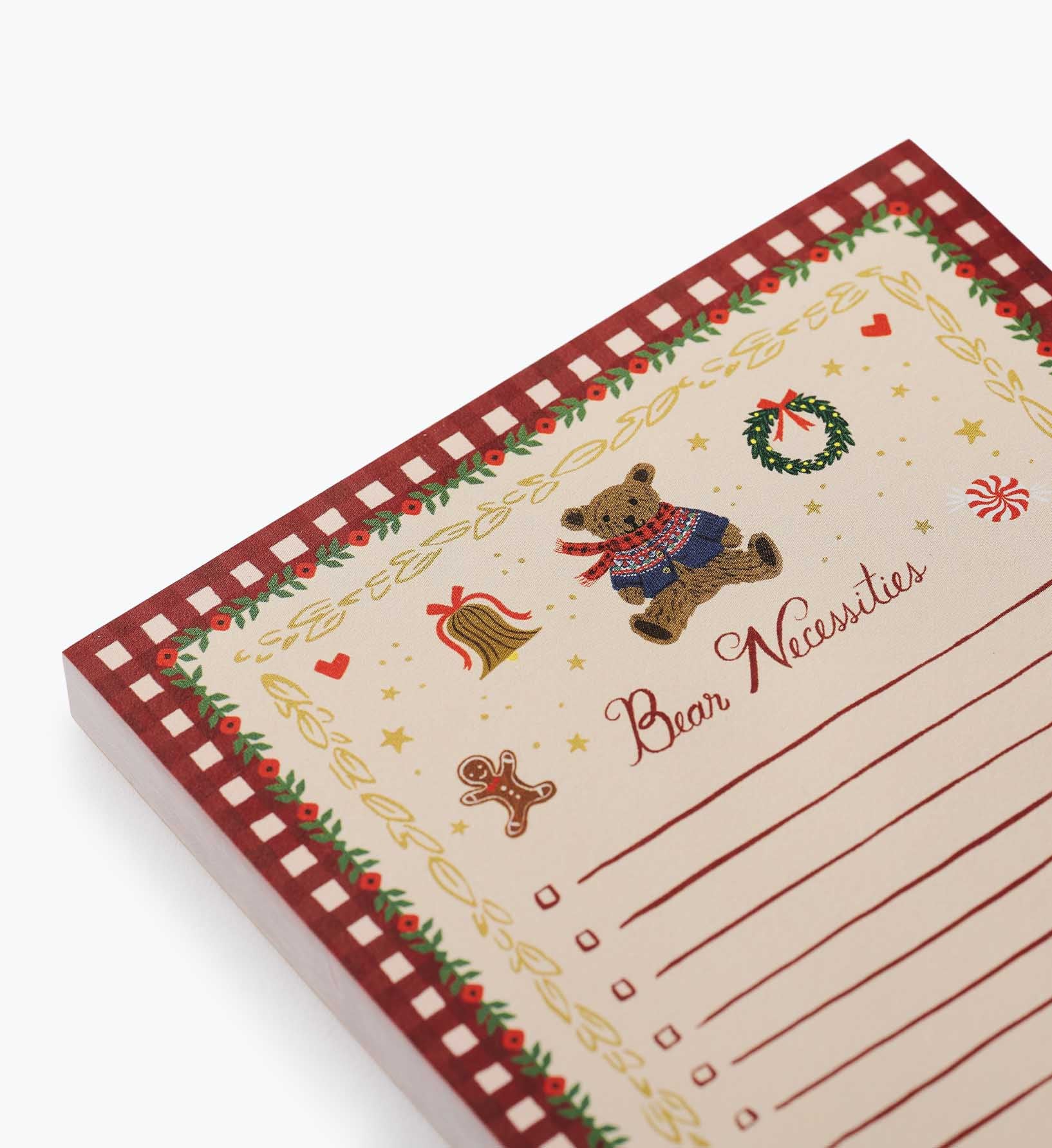 Holiday Notepad - Beary Christmas