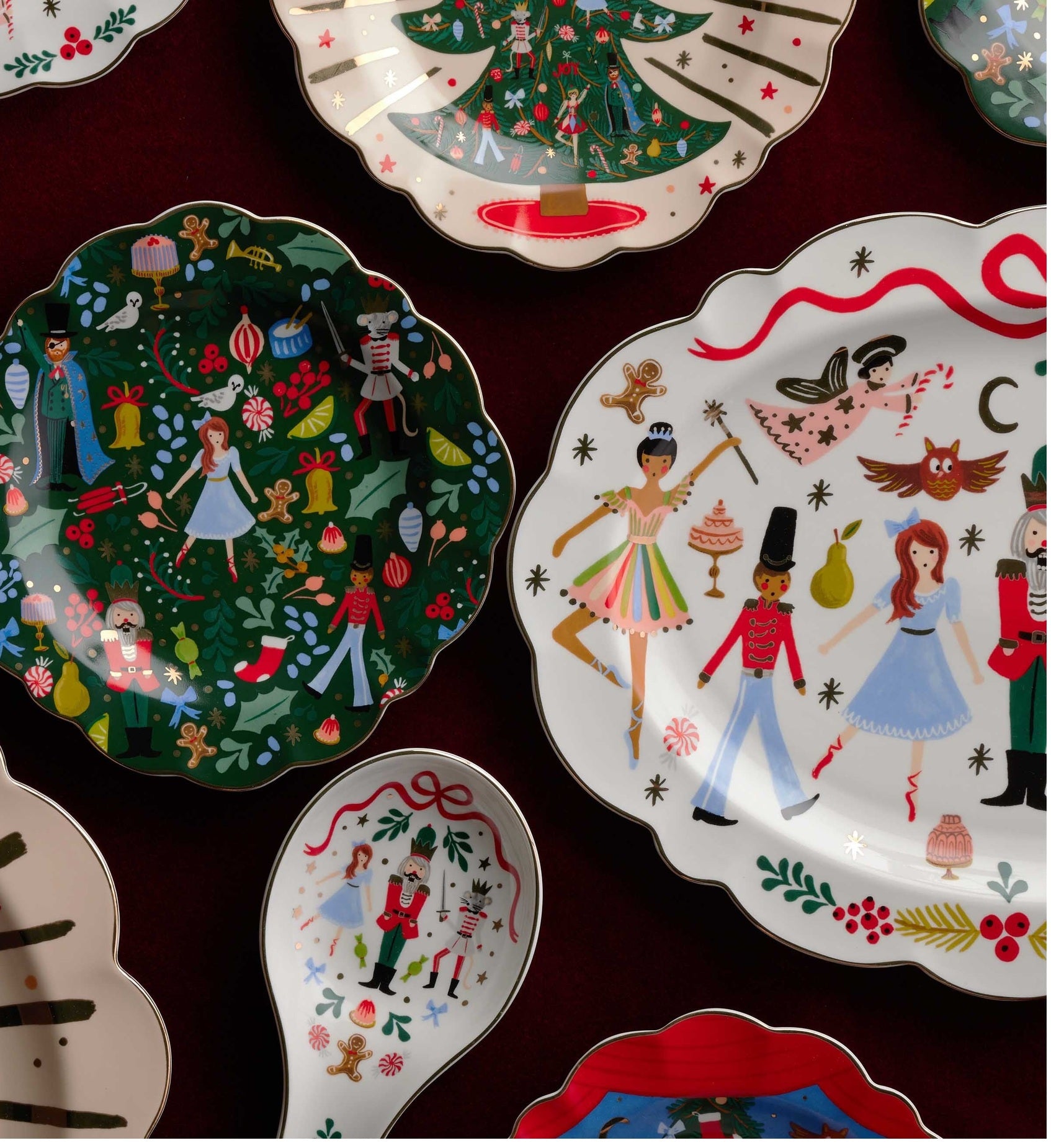 Large Porcelain Serving Platter - Nutcracker