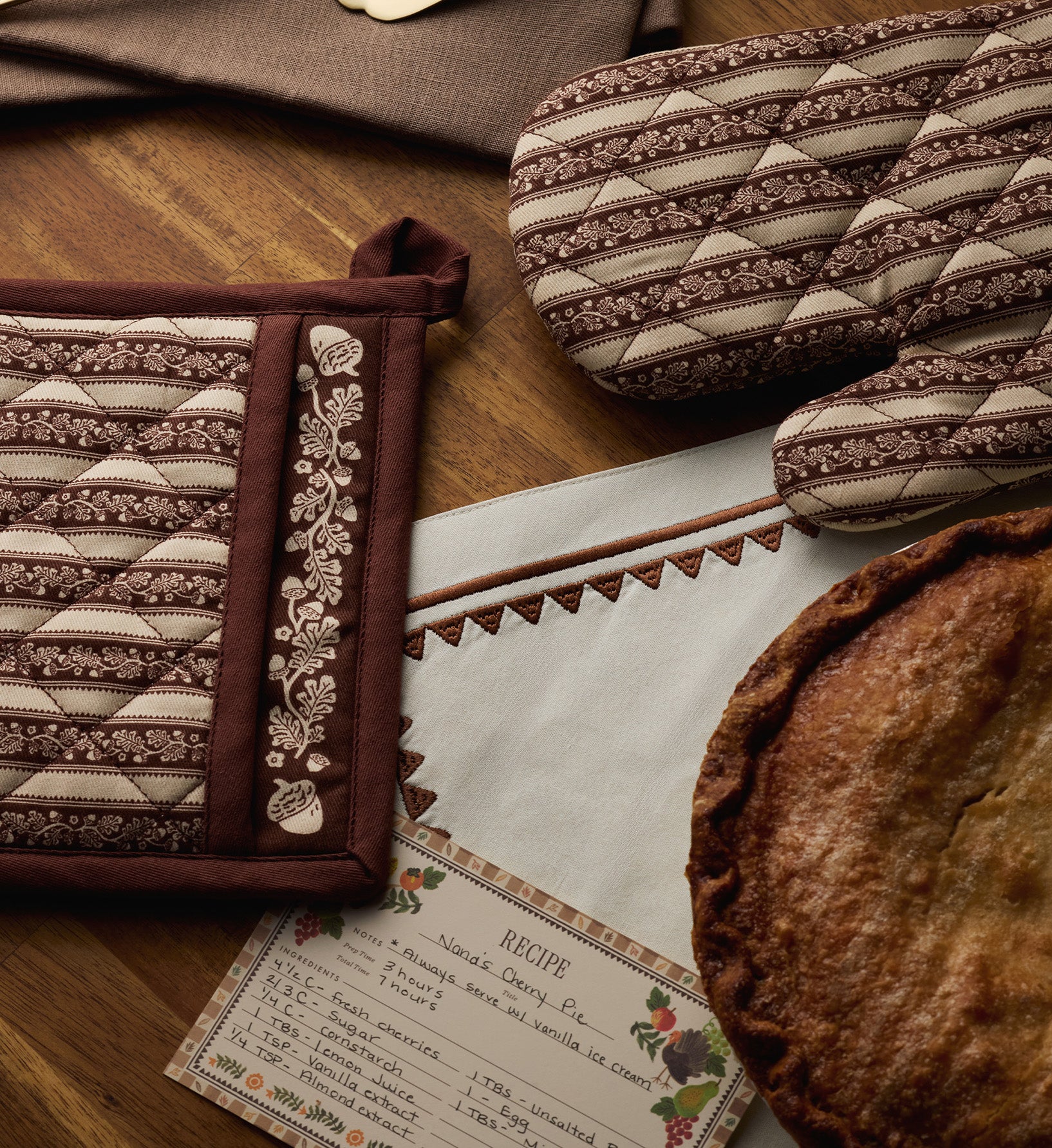 Pot Holder - Acorns