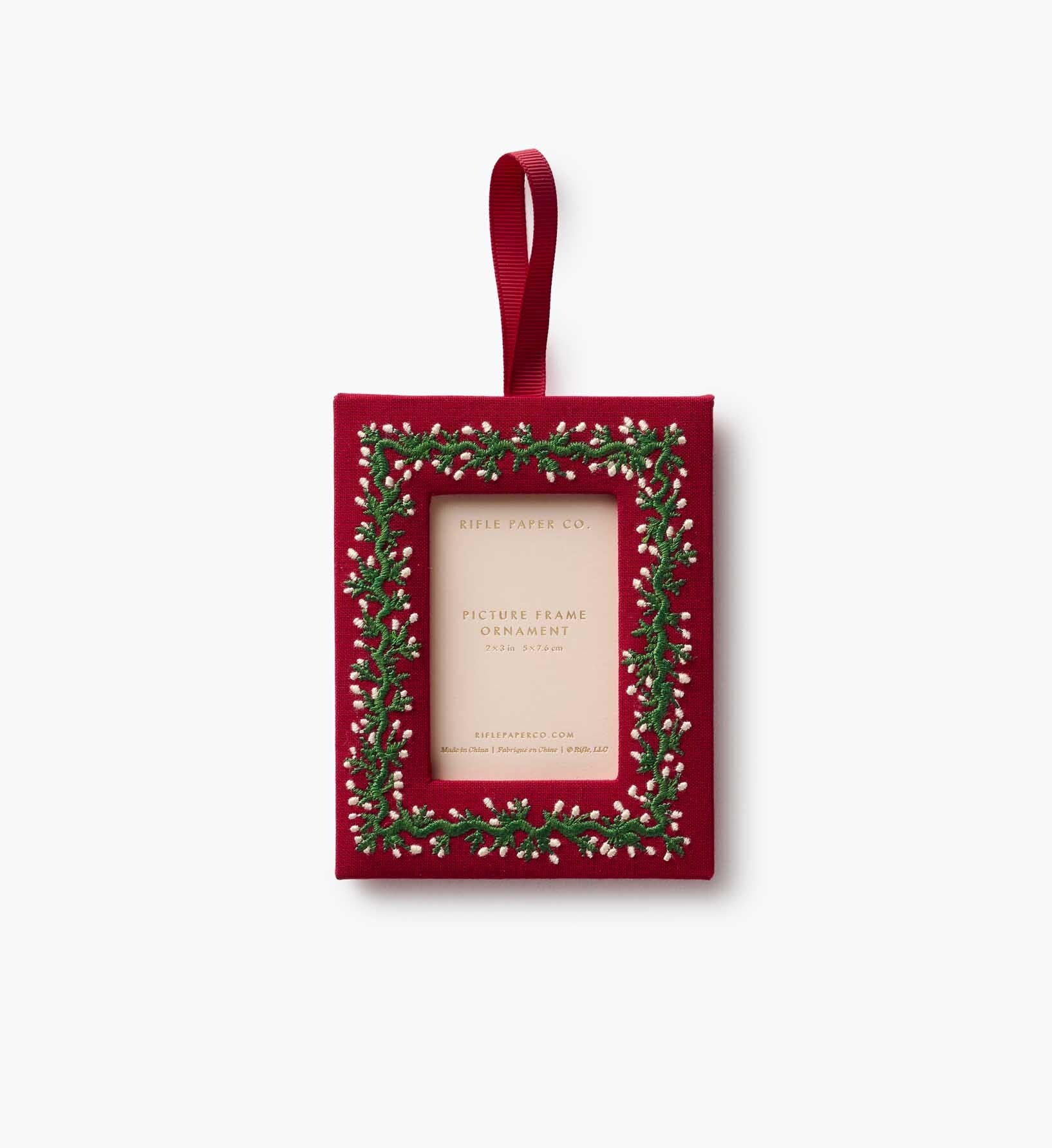 Embroidered Frame Ornament - Garland