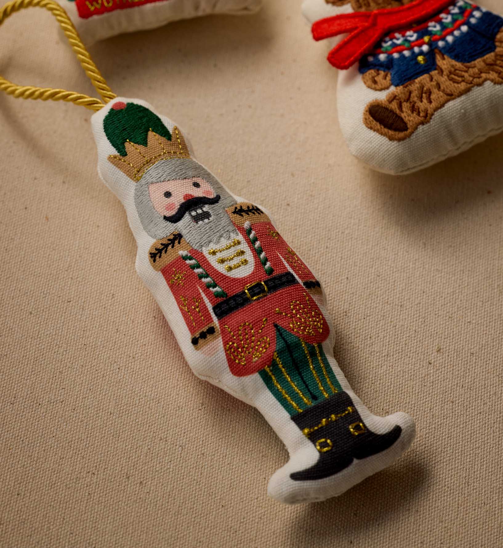 Embroidered Ornament - Nutcracker