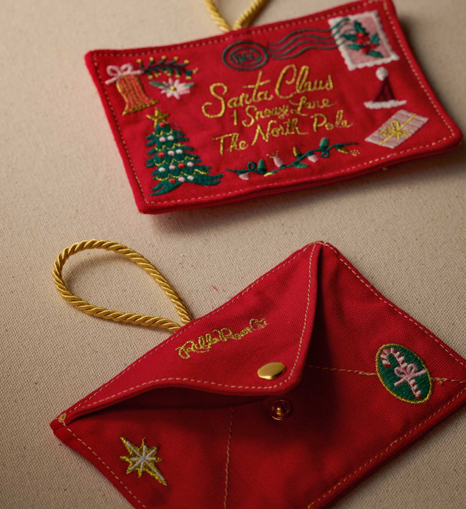 Embroidered Ornament - Santa Letter