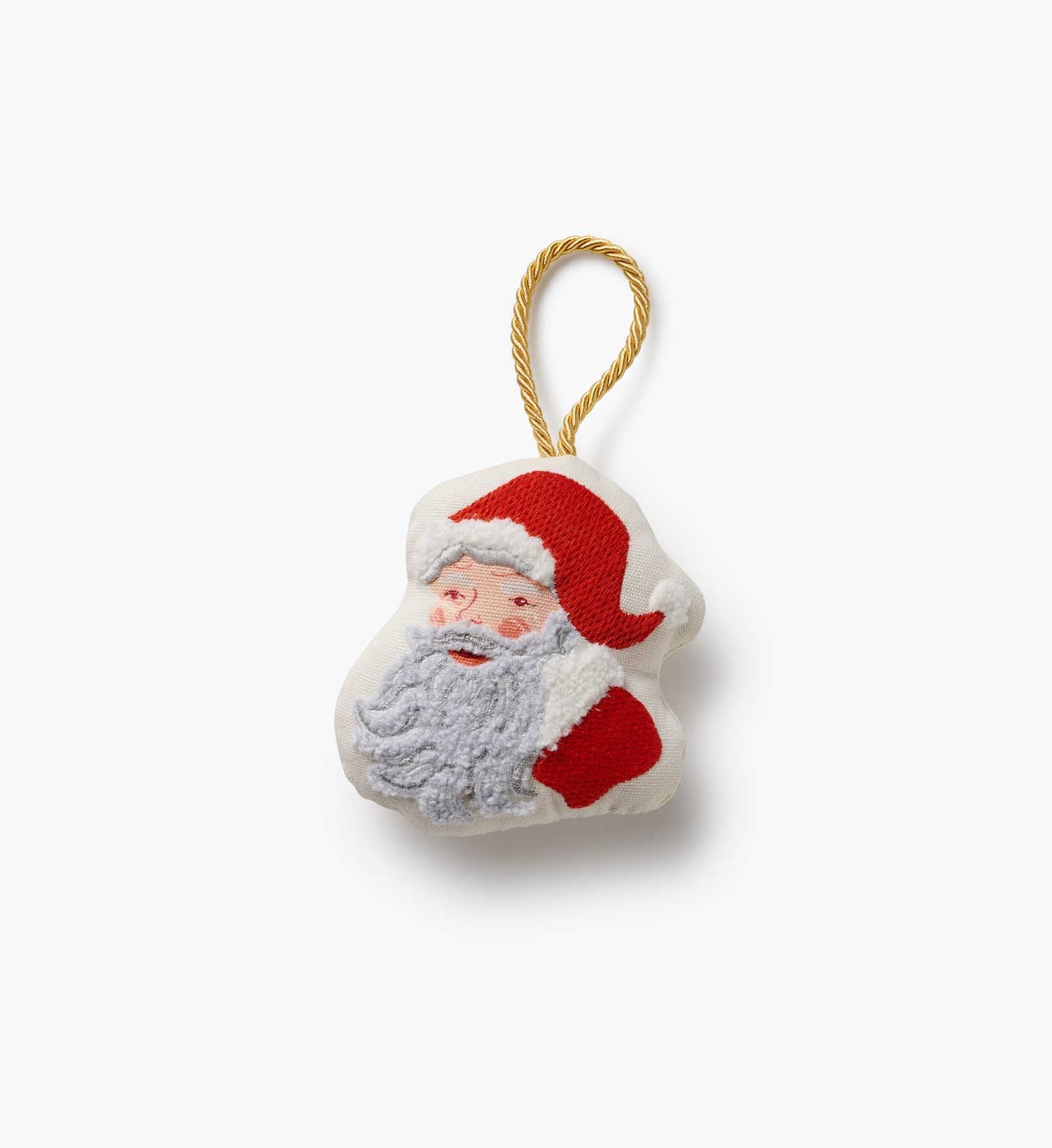 Embroidered Ornament - Santa