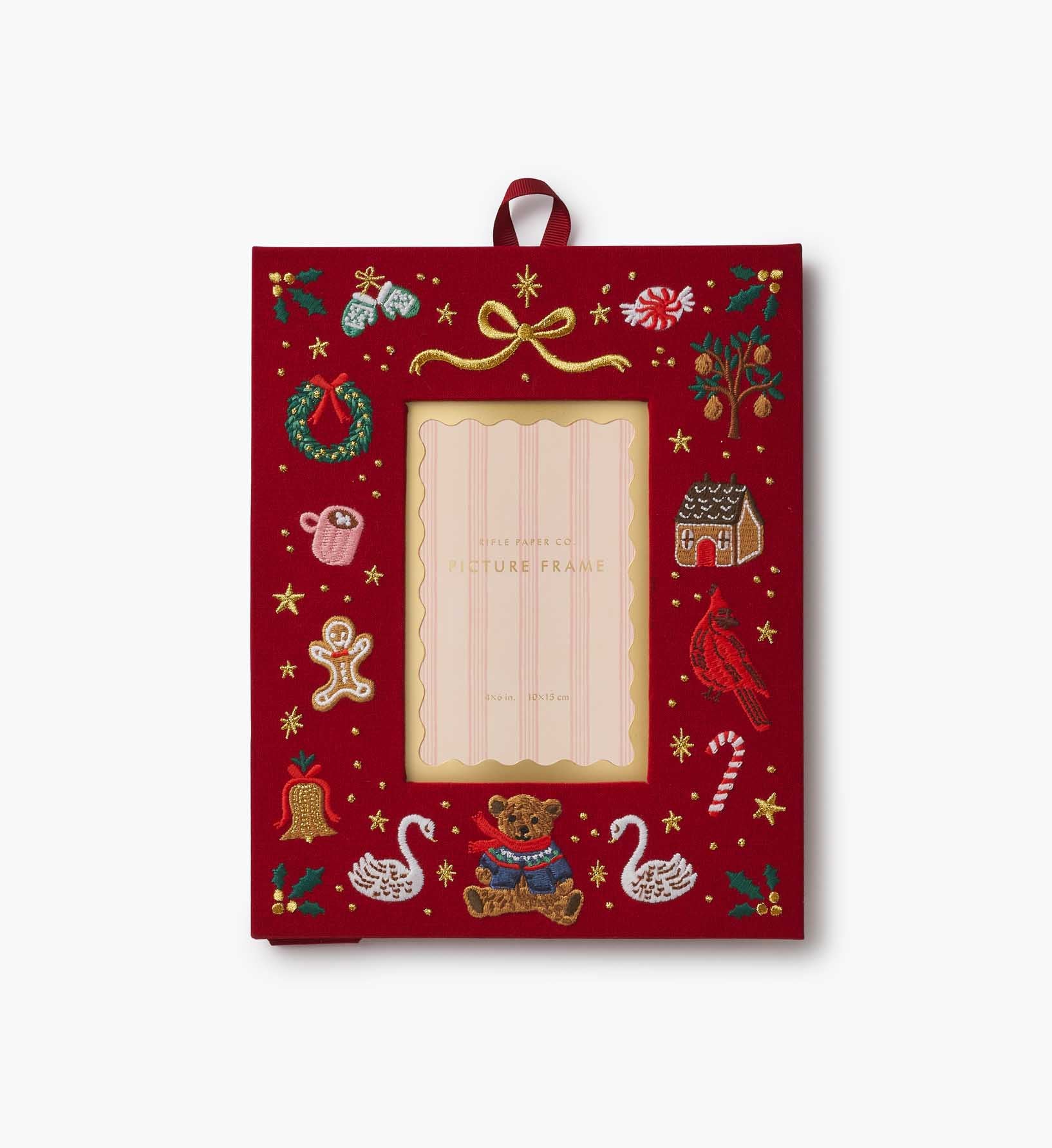 Embroidered Picture Frame - Beary Christmas