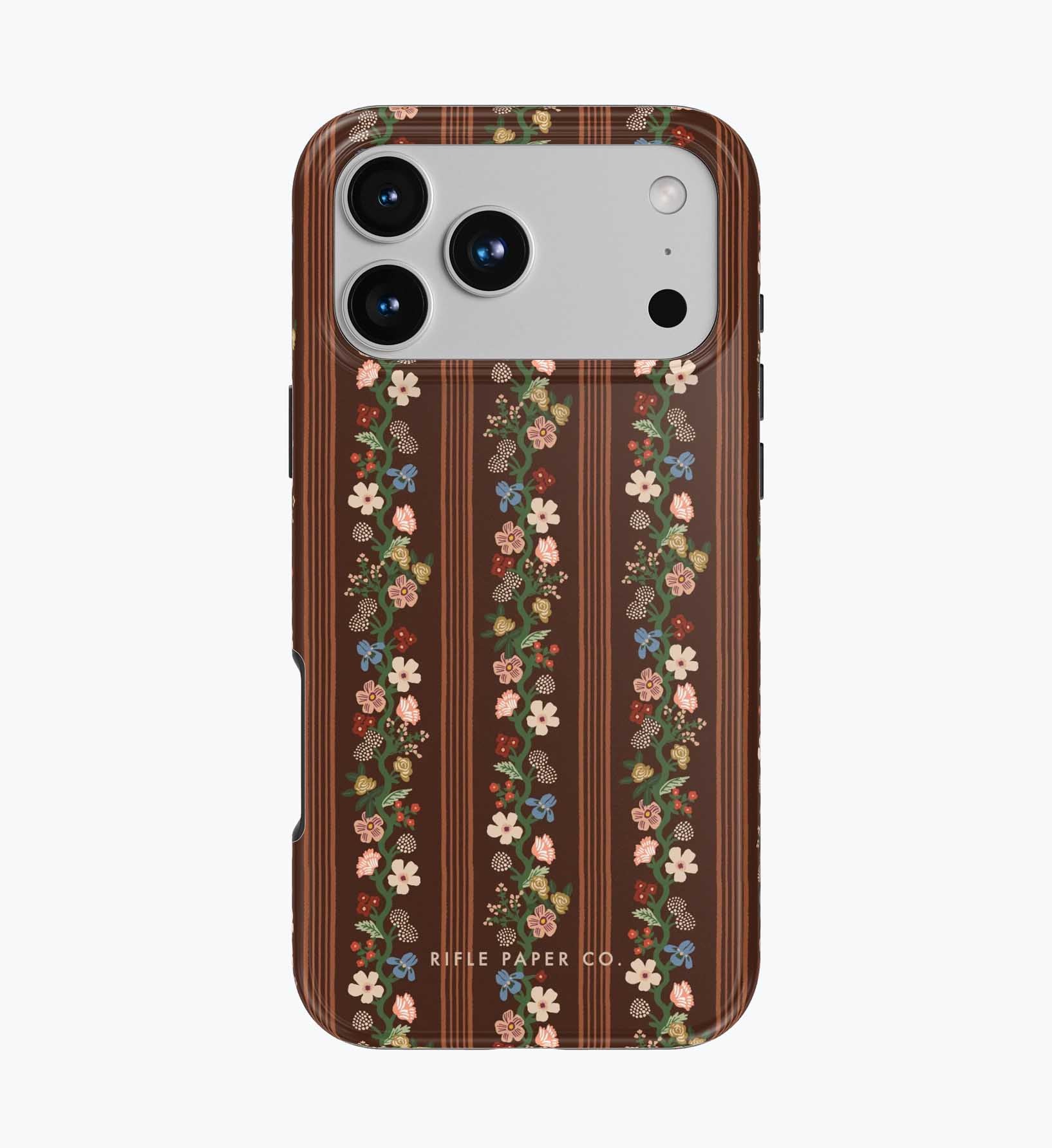Phone Case - Floral Trellis Stripe