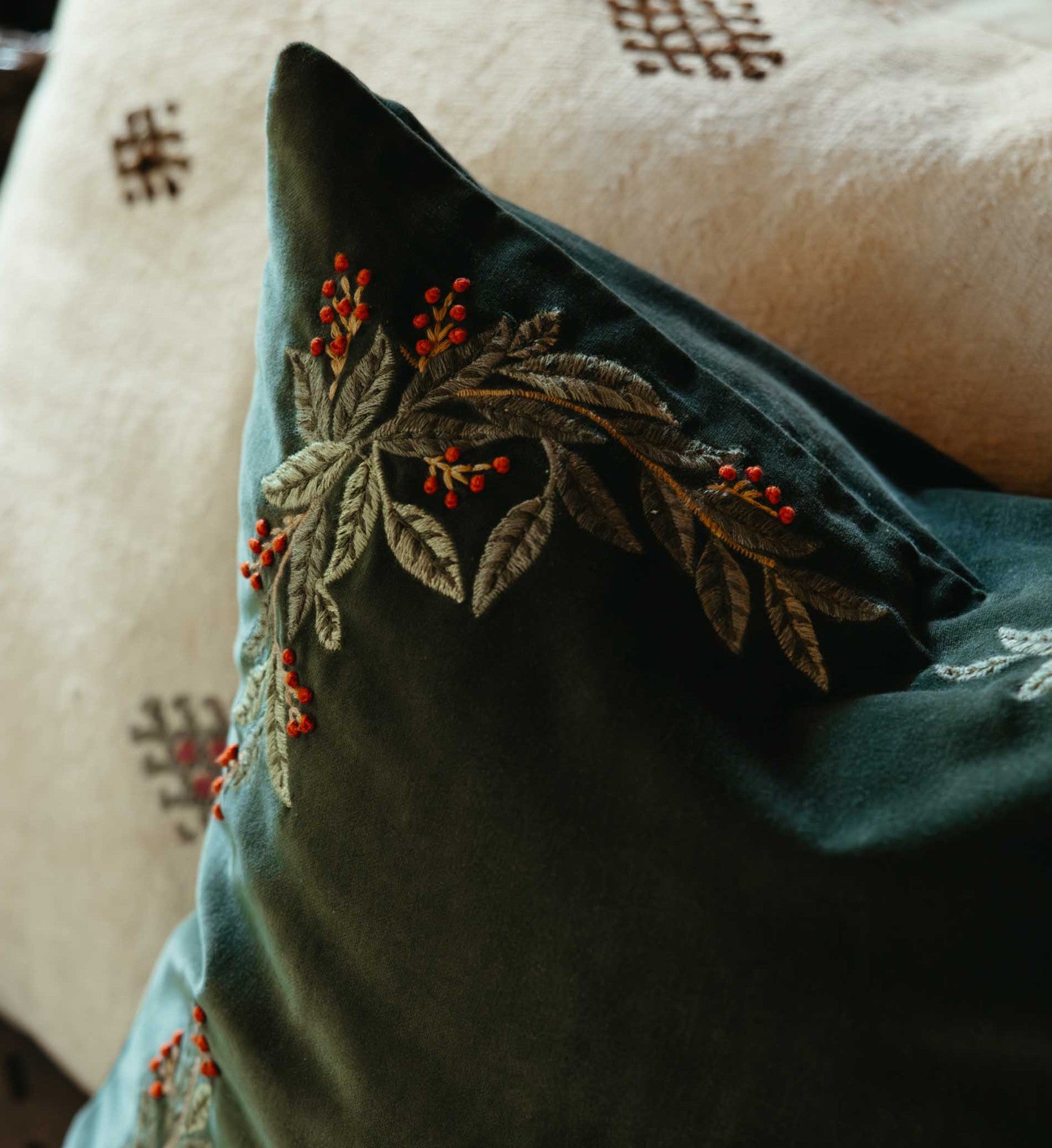 Embroidered Pillow Cover - Willowberry