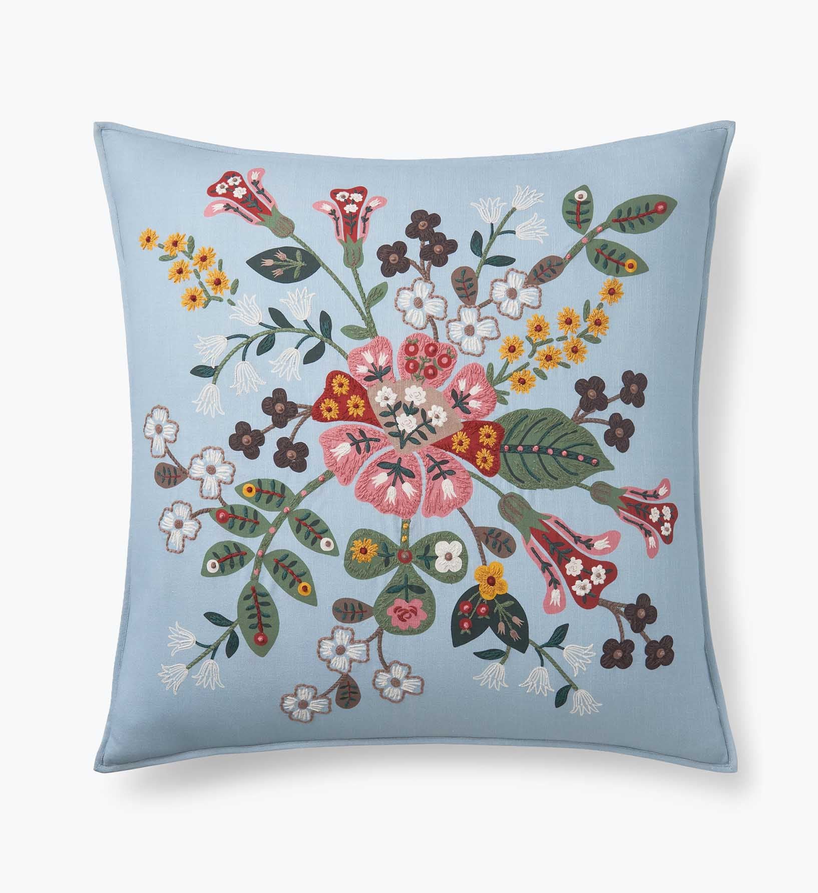 Embroidered Pillow Cover - Gracie