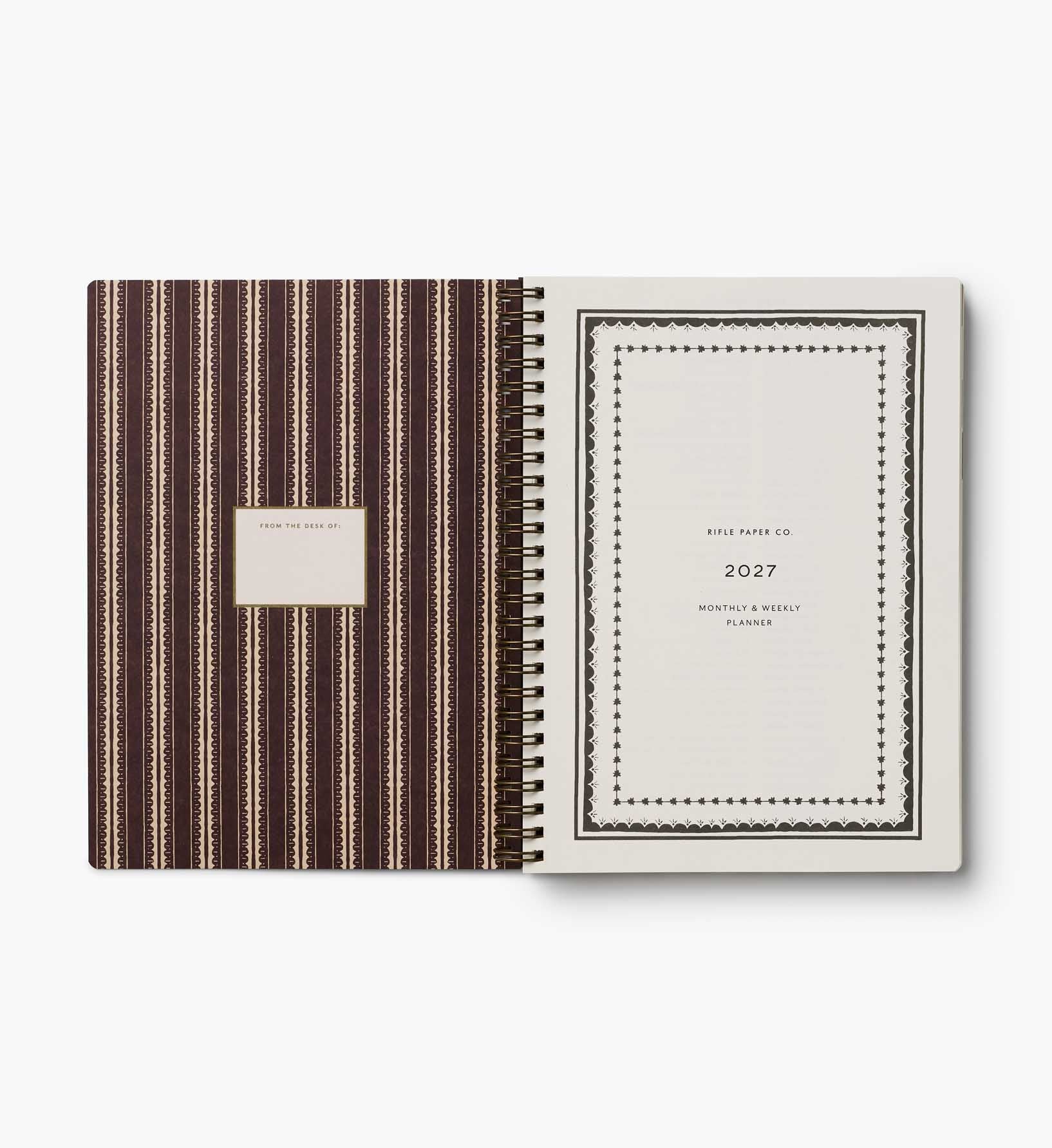 2027 12-Month Softcover Spiral Planner - Sage Hydrangea