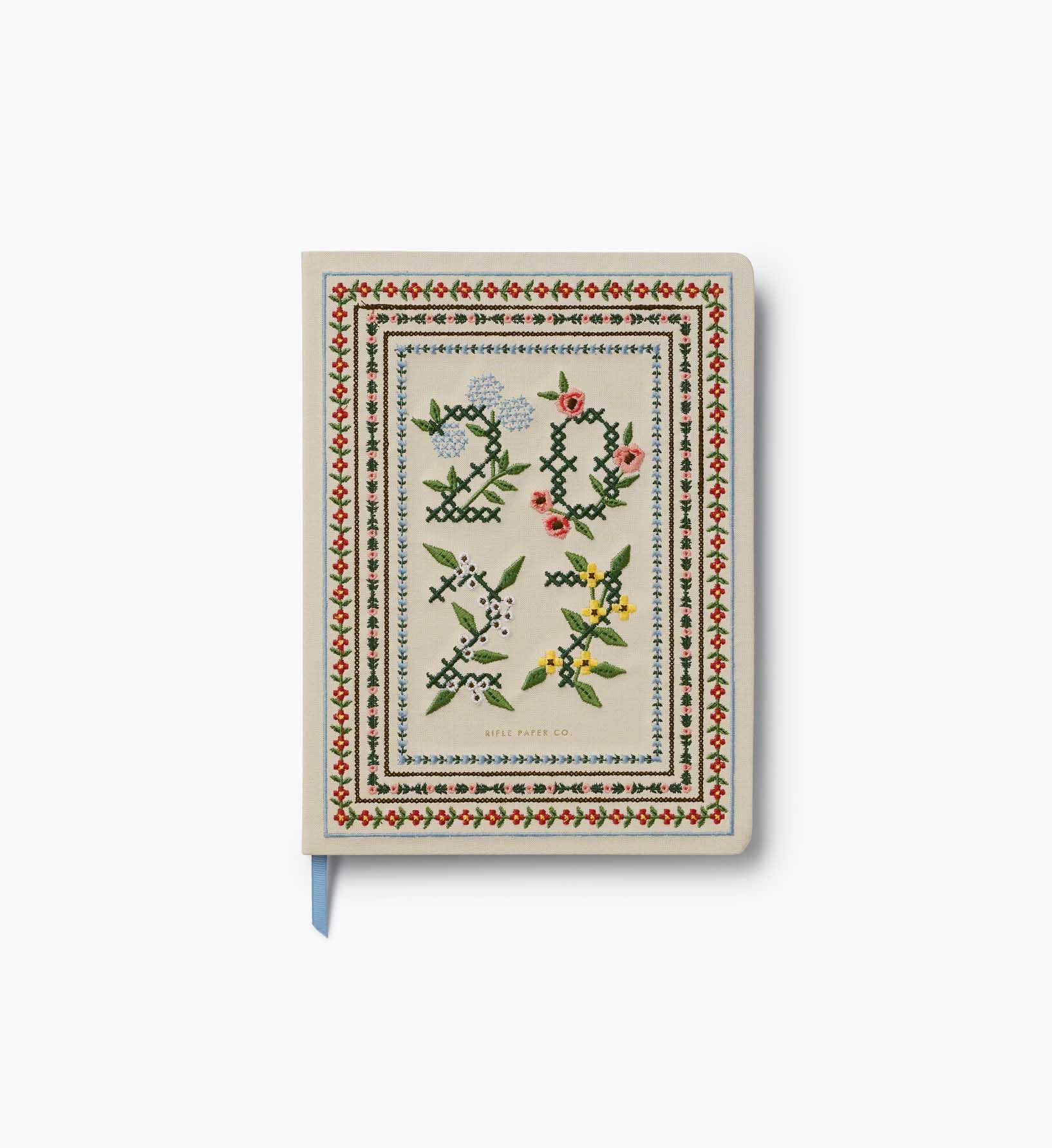 2027 12-Month Embroidered Bookbound Planner - Heritage Sampler