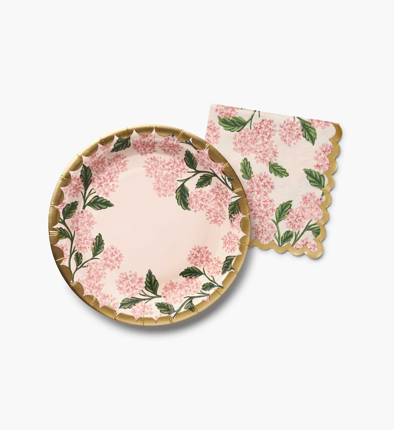 Paper Cocktail Napkins - Pink Hydrangea