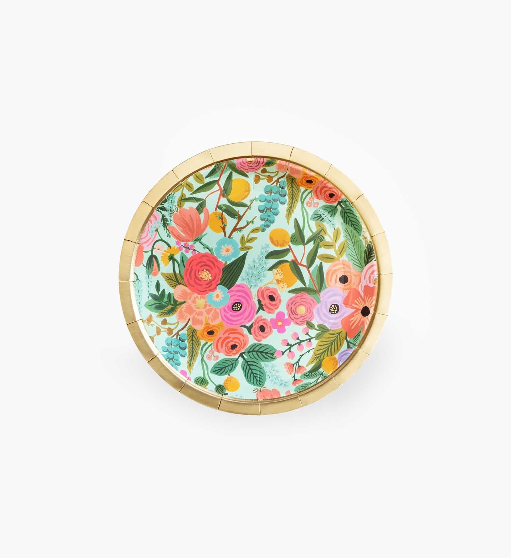 Small Paper Plates - Garden Party