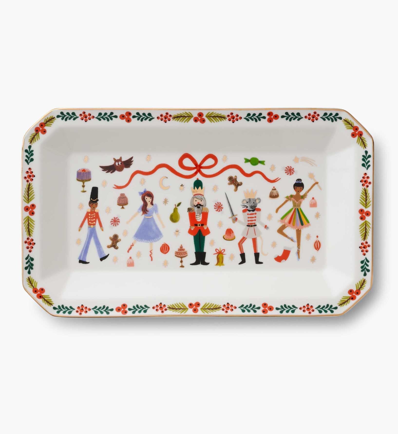 Porcelain Large Catchall Tray - Nutcracker