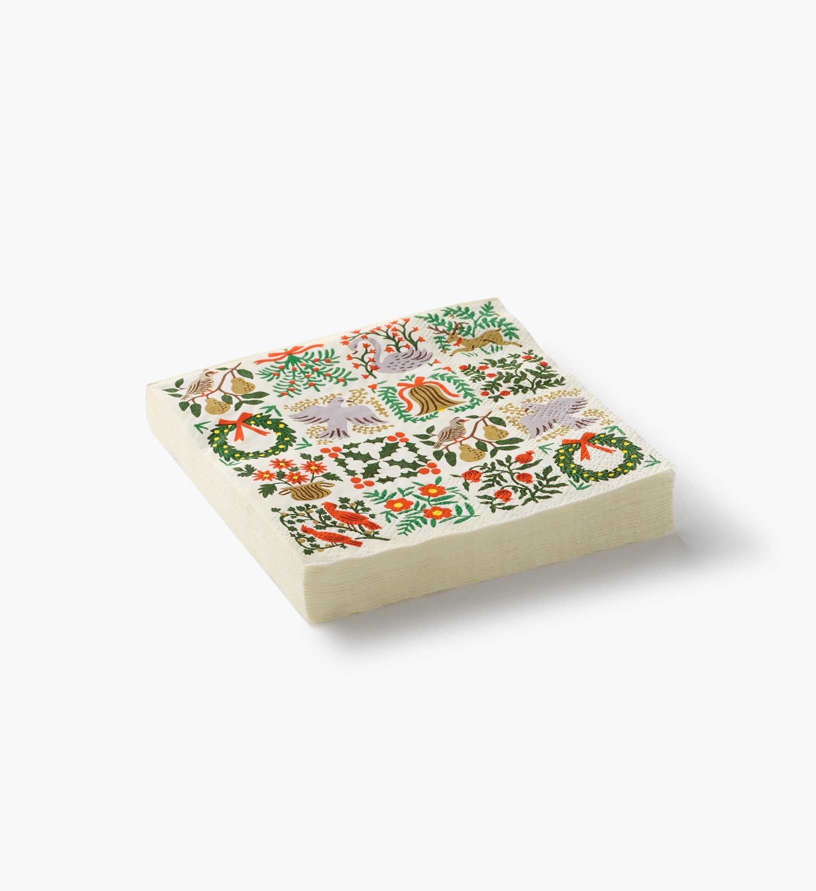 Paper Cocktail Napkins - Christmastide