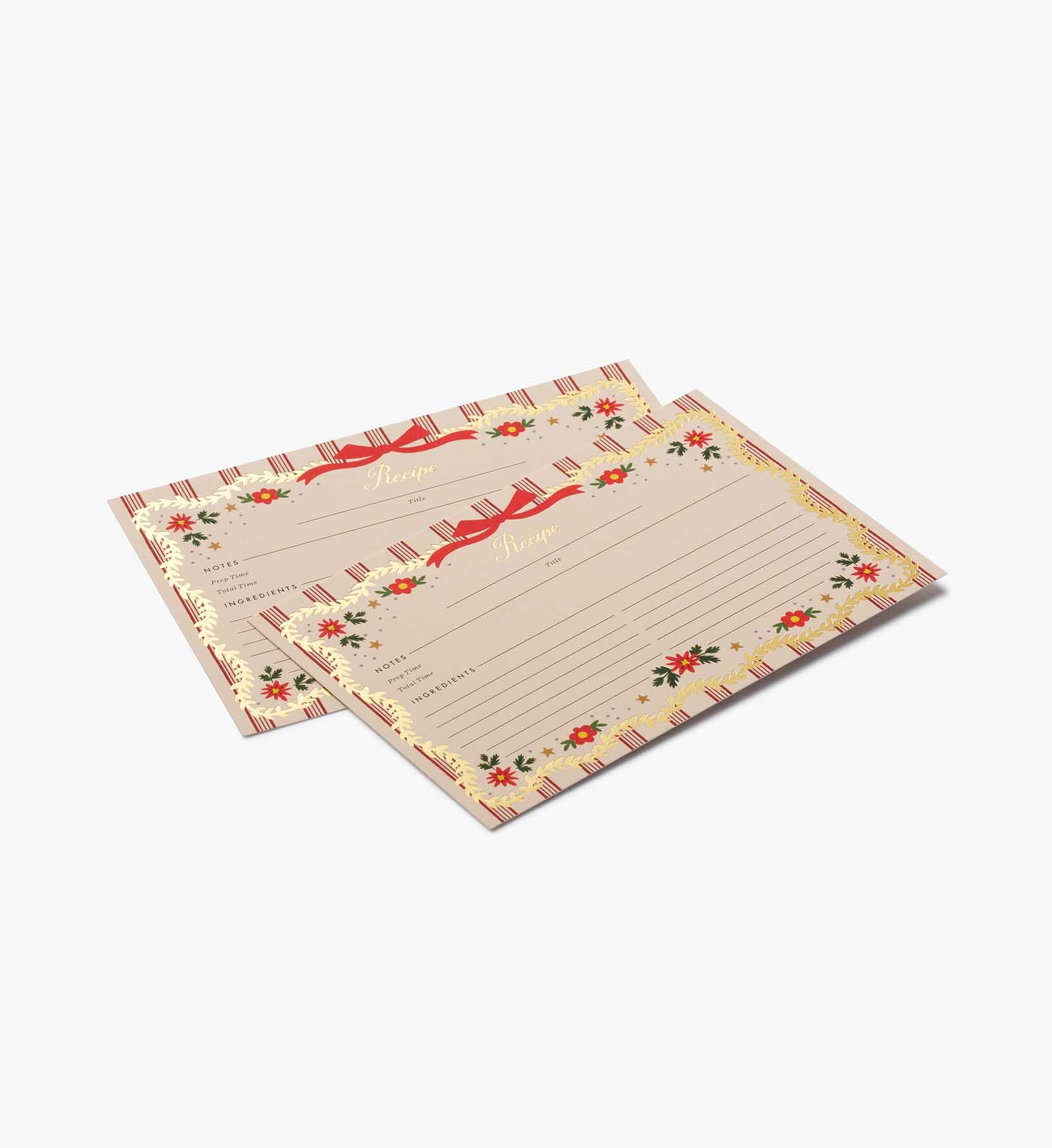Recipe Cards - Holly Jolly