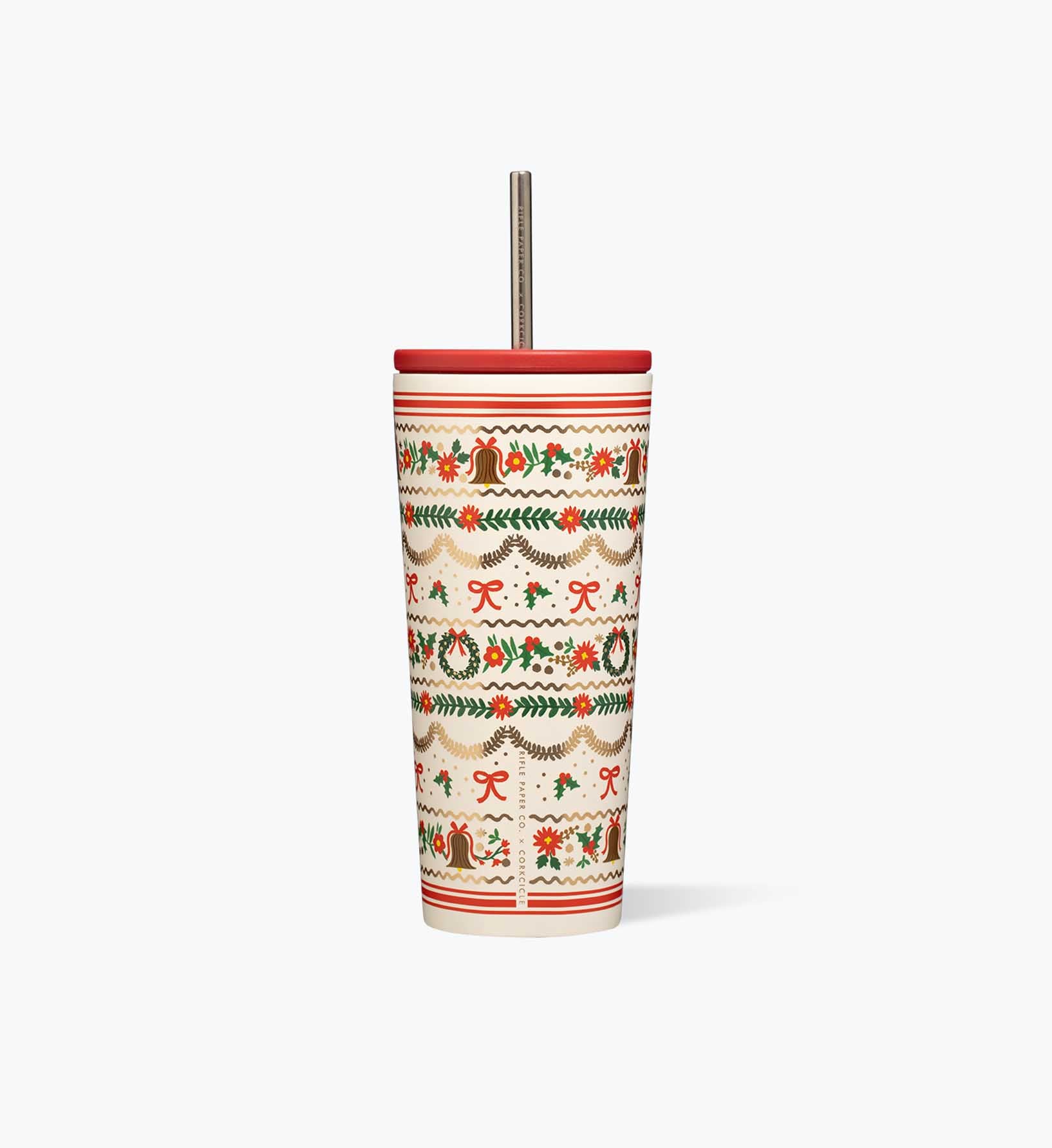 24 oz. Cold Cup - Holly Jolly