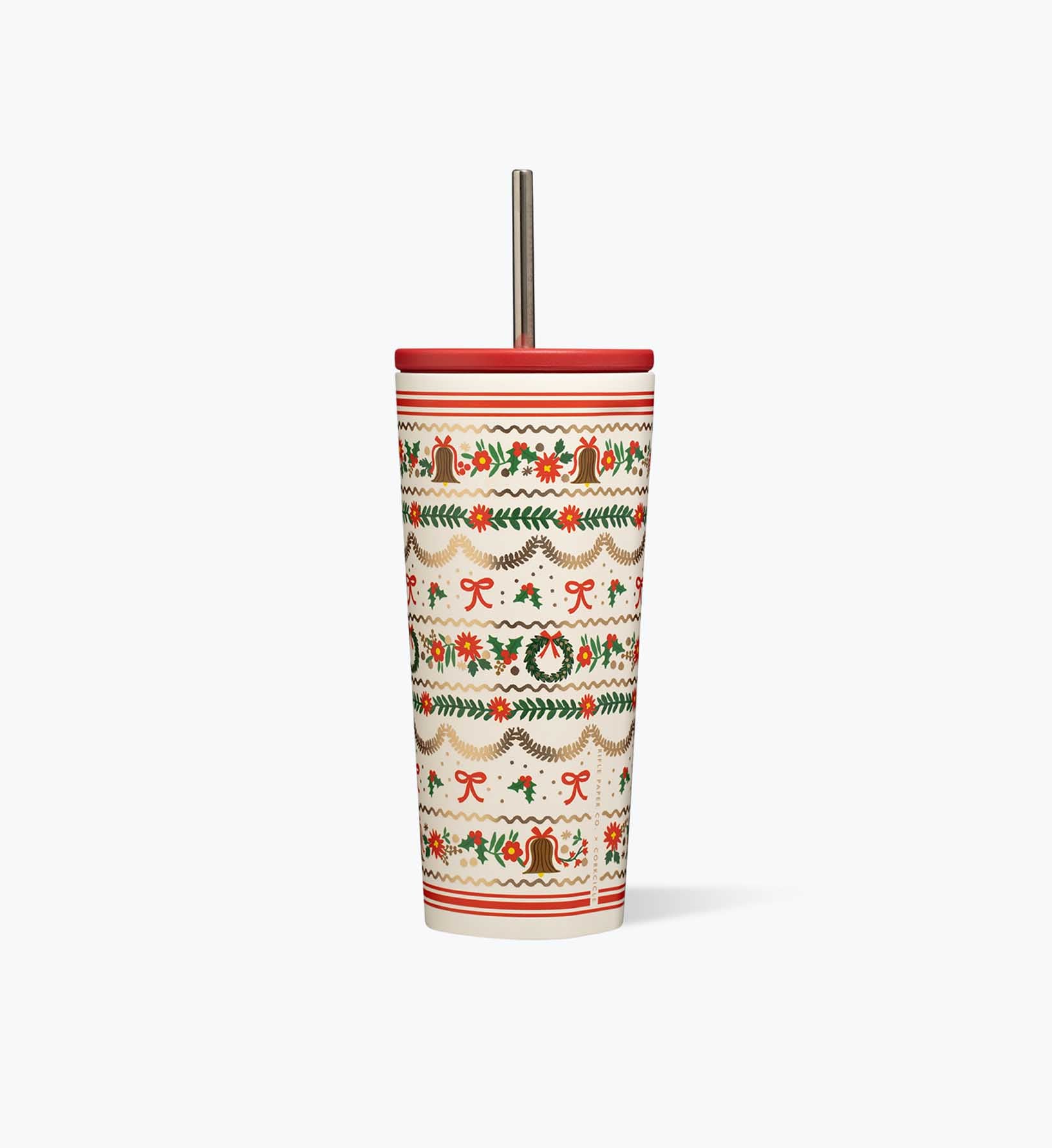 24 oz. Cold Cup - Holly Jolly