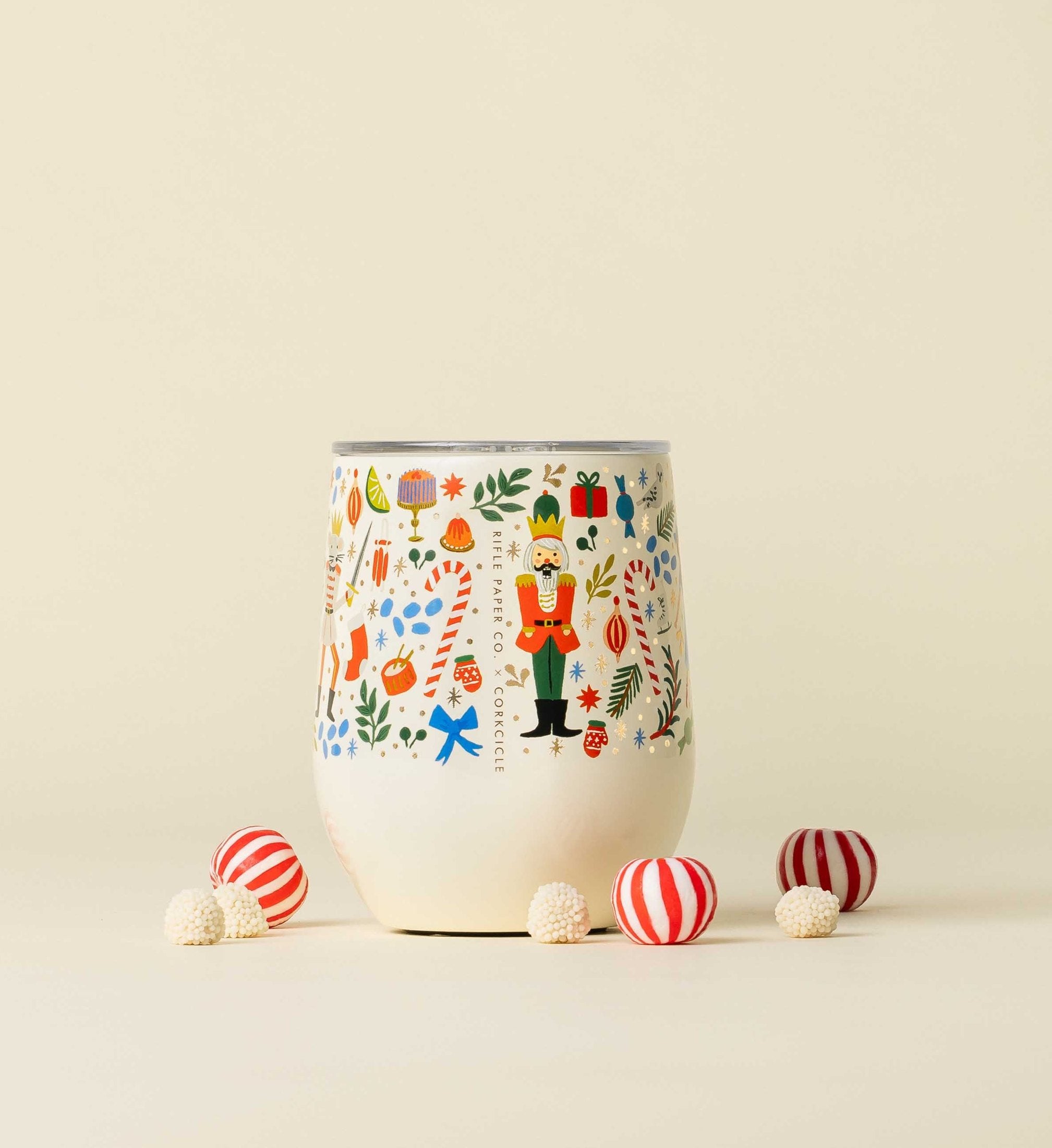 Stemless Wine Cup - Nutcracker