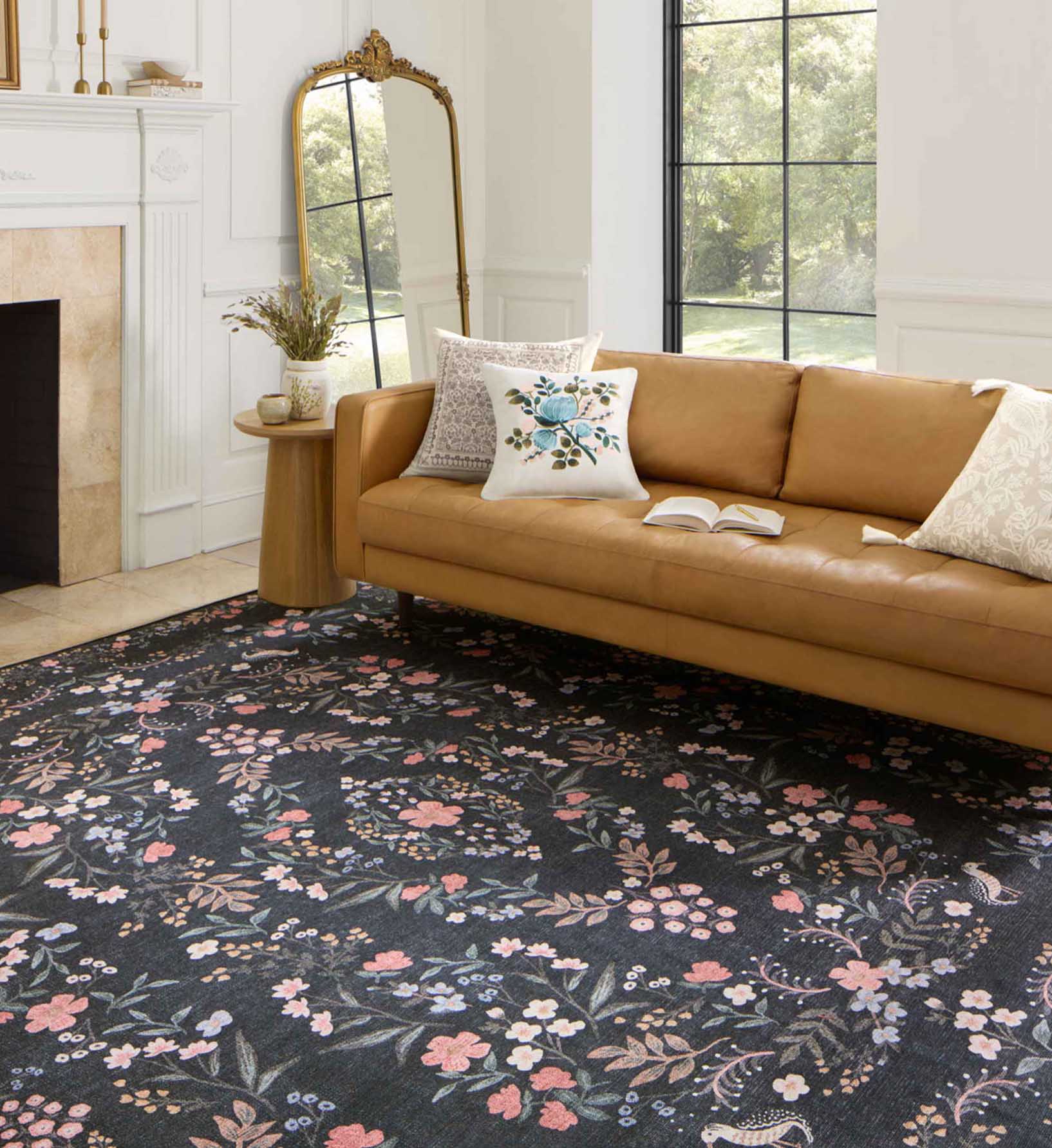 Maison Tuileries Power Loomed Rug - Black