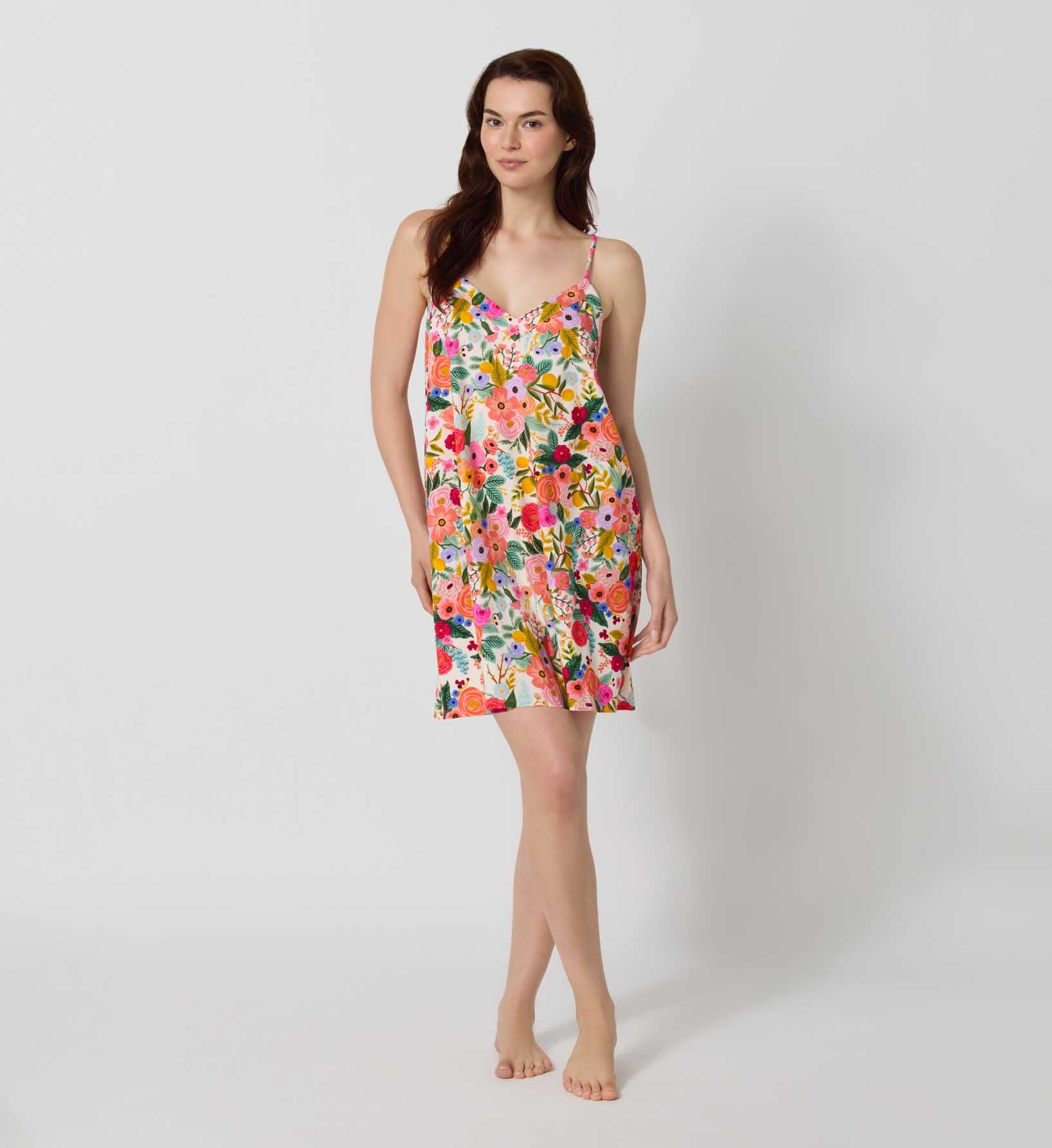 Jersey Chemise Gown - Garden Party