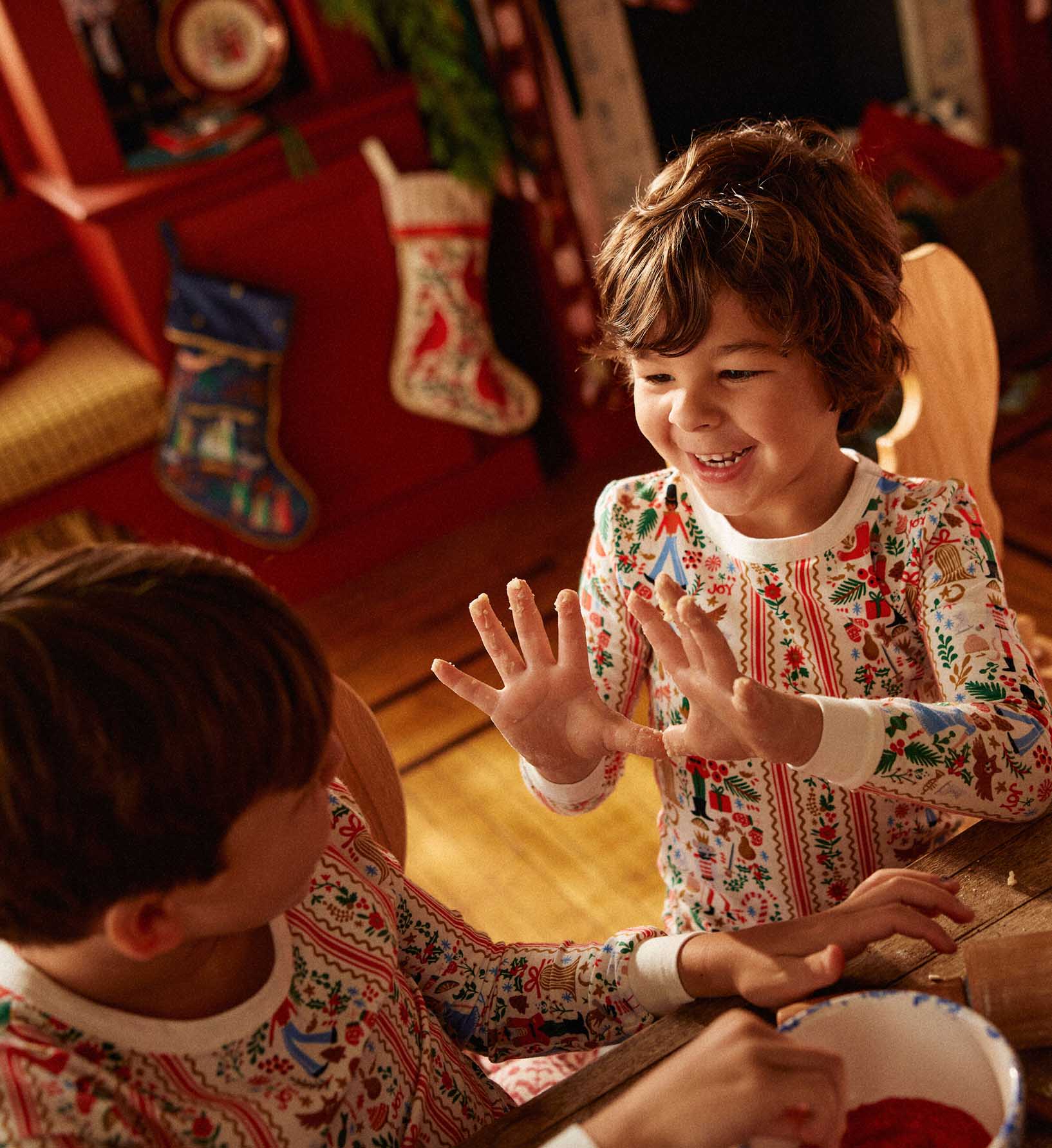 Kids Jersey Pajama Set - Holly Jolly Nutcracker