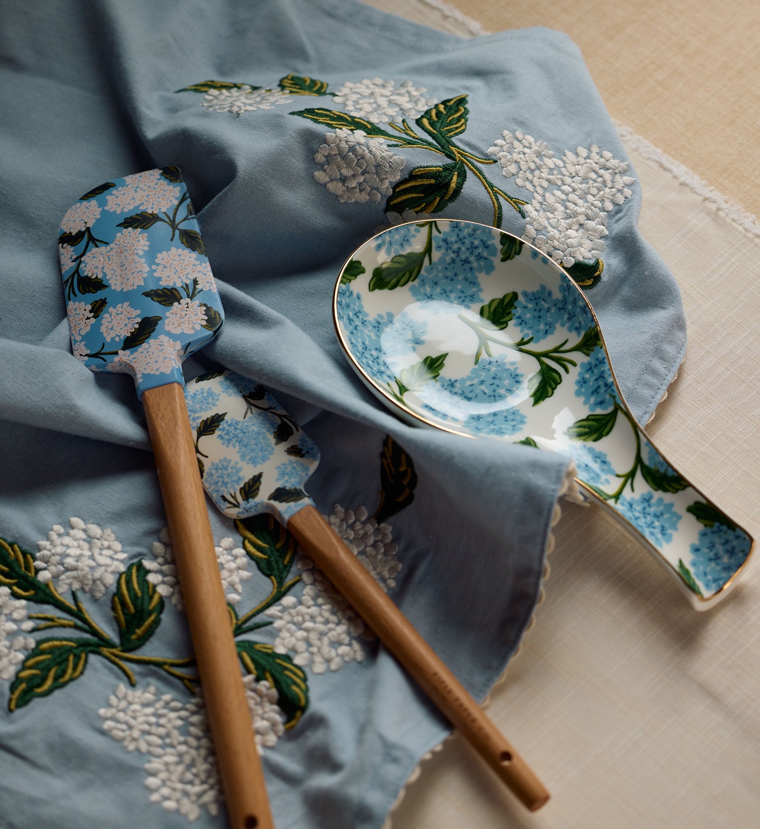 Spatula Set - Hydrangea