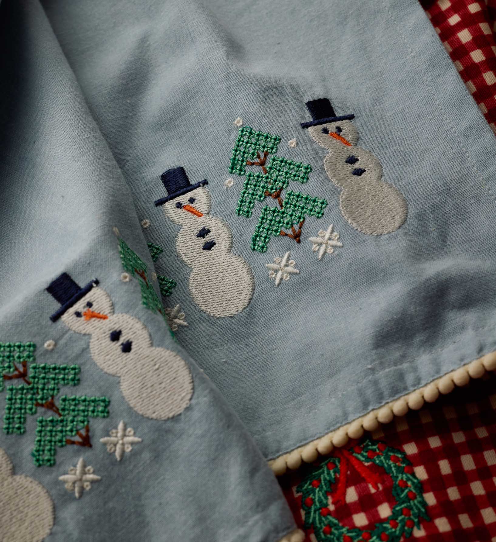 Holiday Tea Towel - Snowman