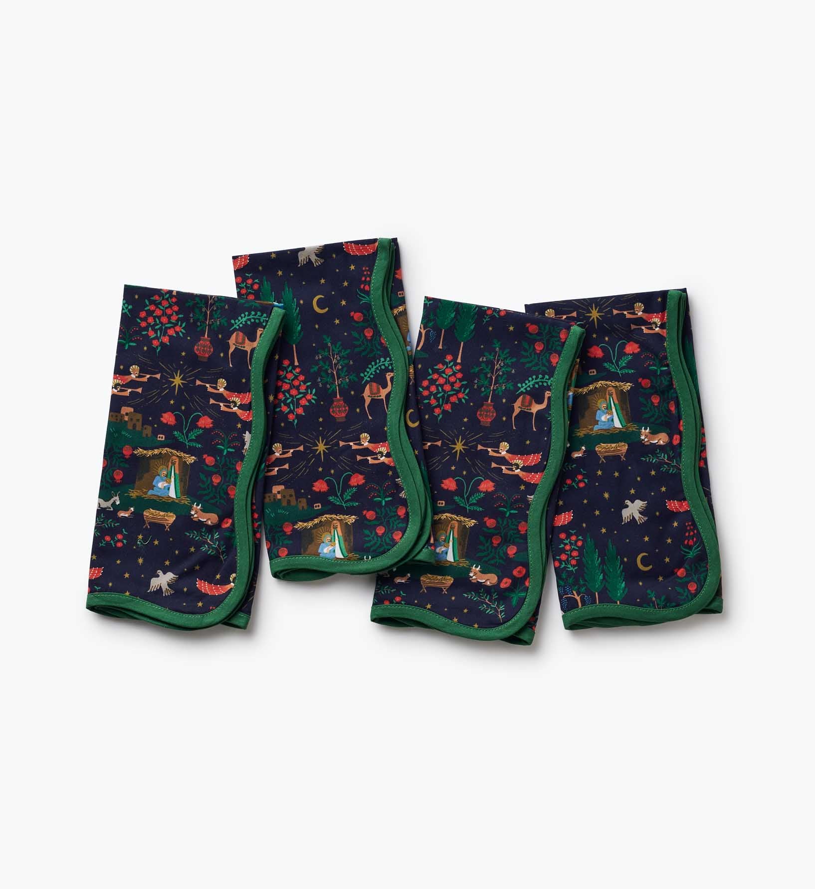Cotton Napkin Set - Nativity