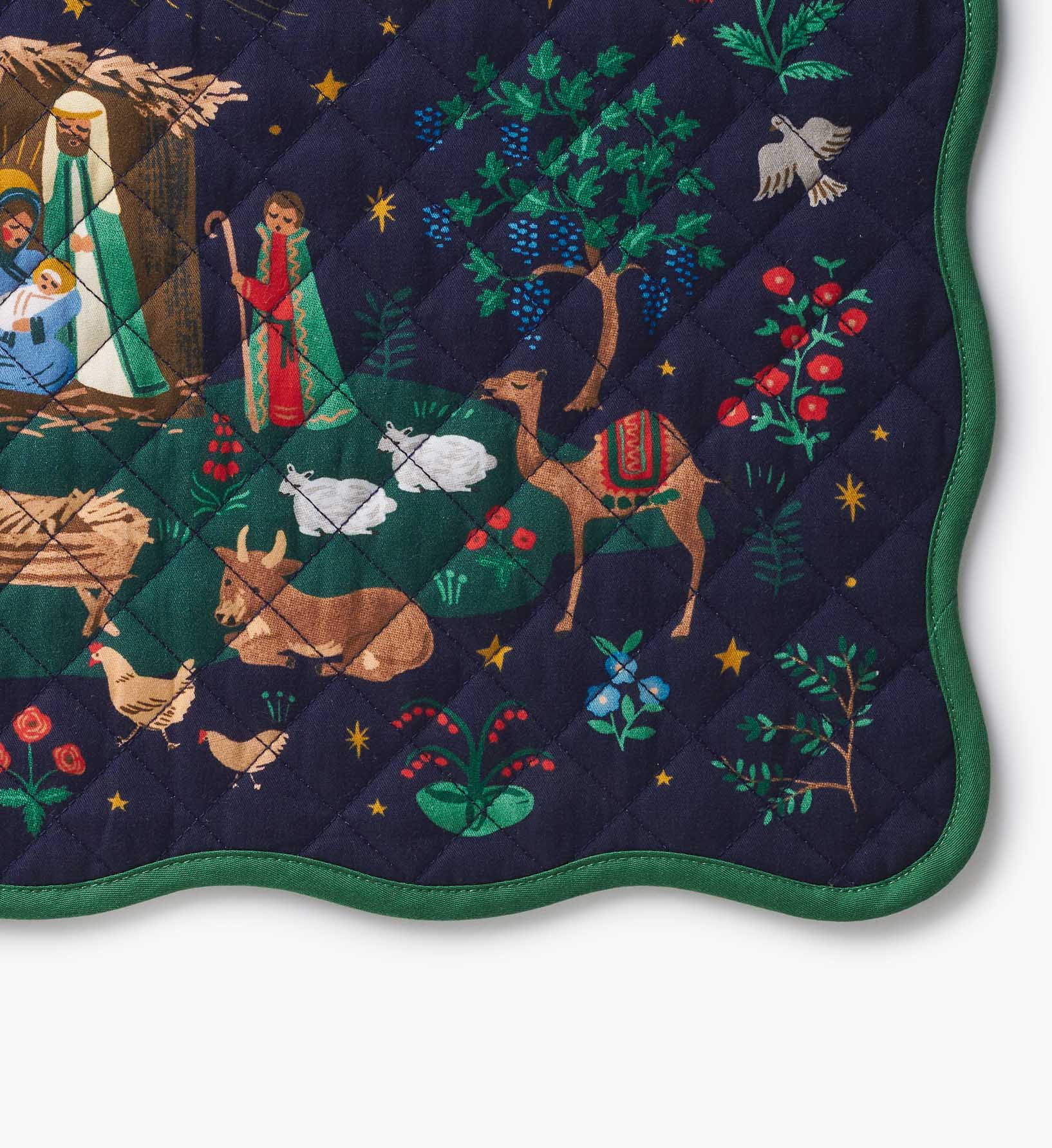 Cotton Placemat Set - Nativity