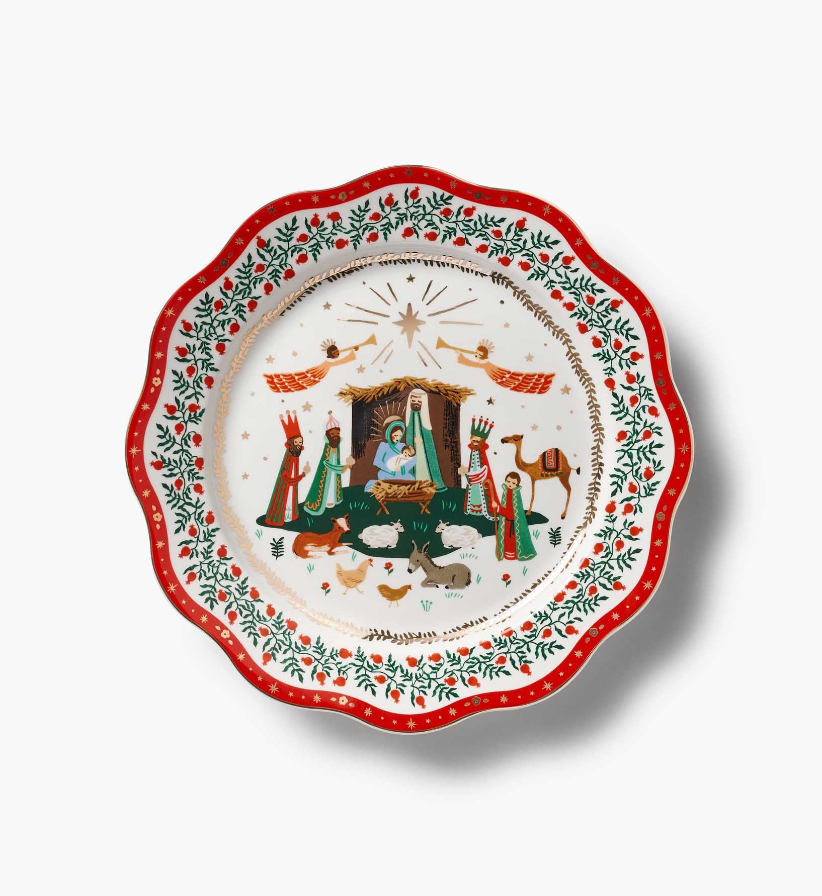 Porcelain Dinner Plate Set - Nativity