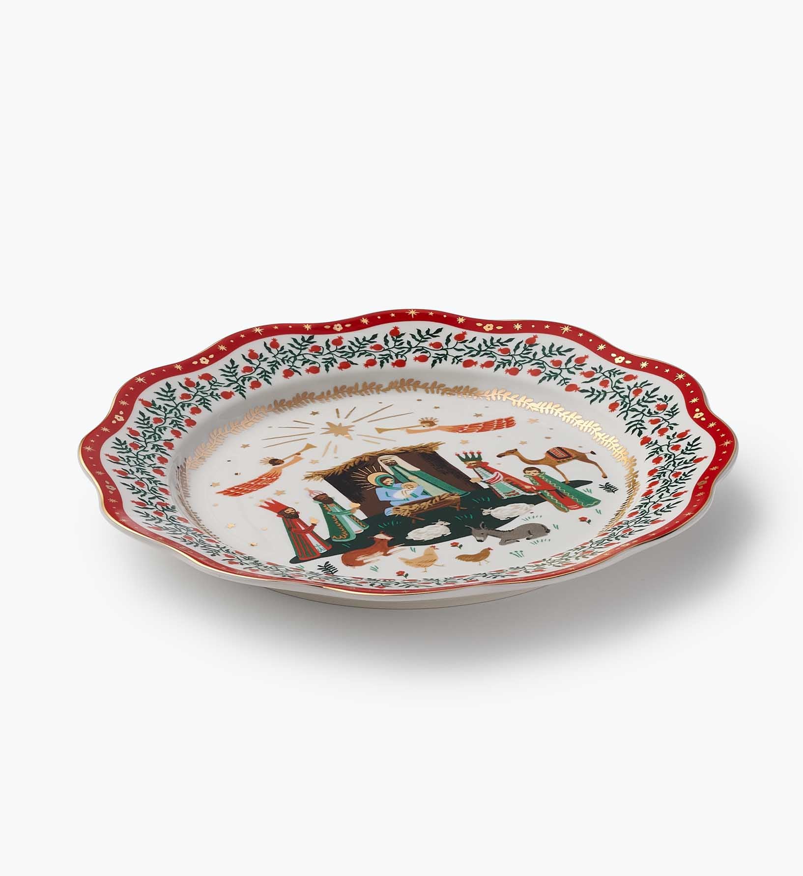 Porcelain Dinner Plate Set - Nativity