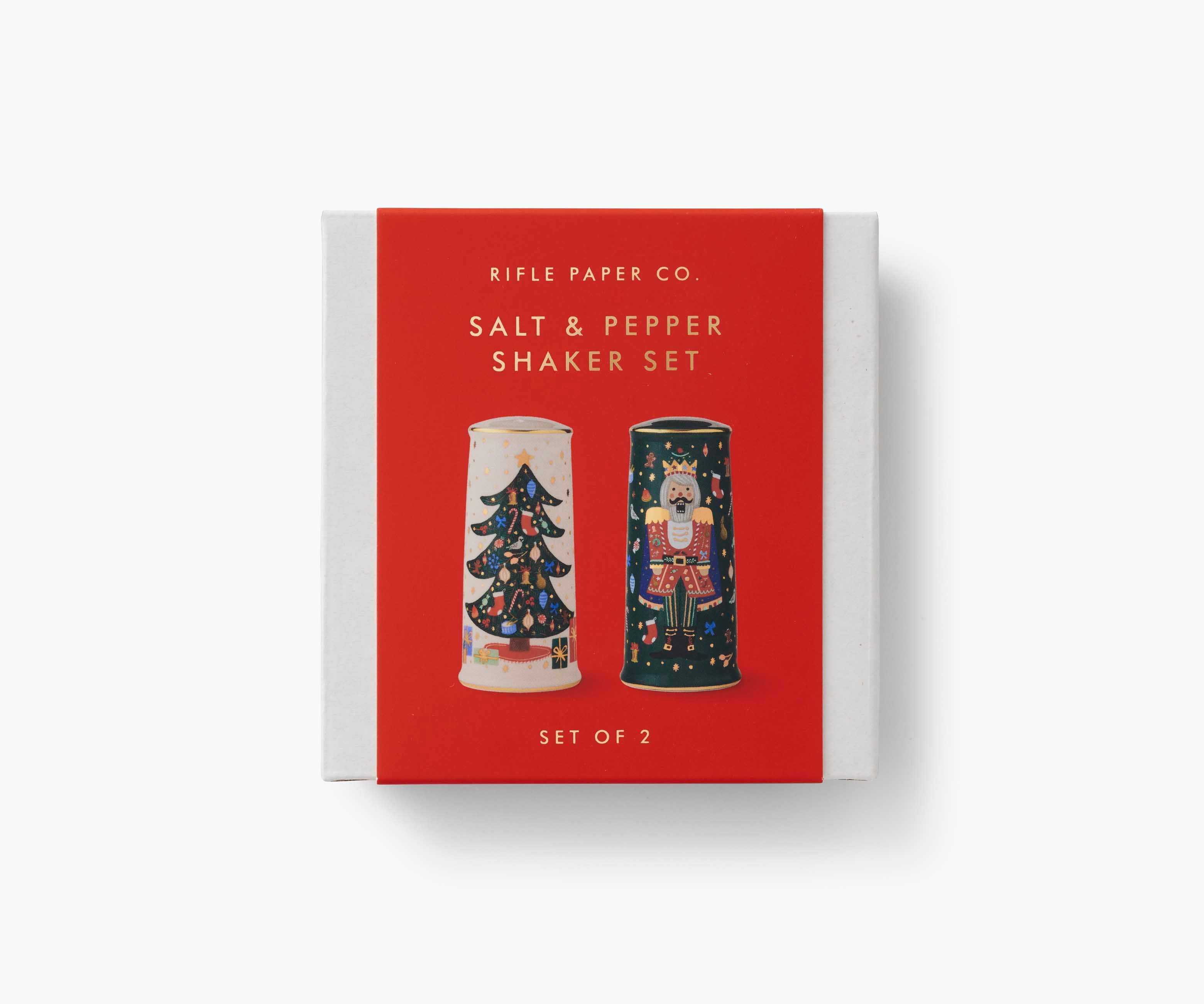 Porcelain Salt & Pepper Shaker Set - Nutcracker