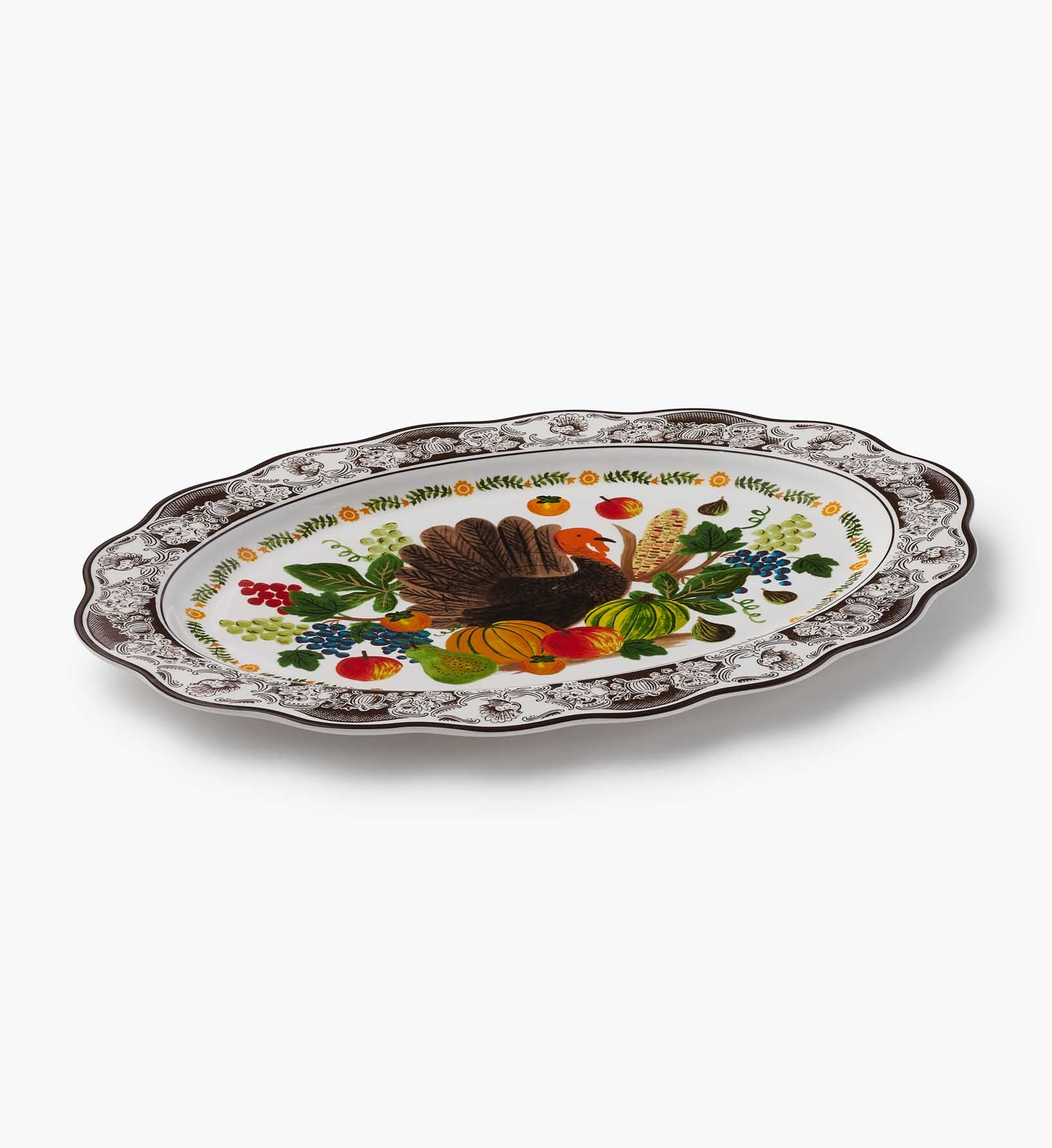 Large Porcelain Serving Platter - Harvest
