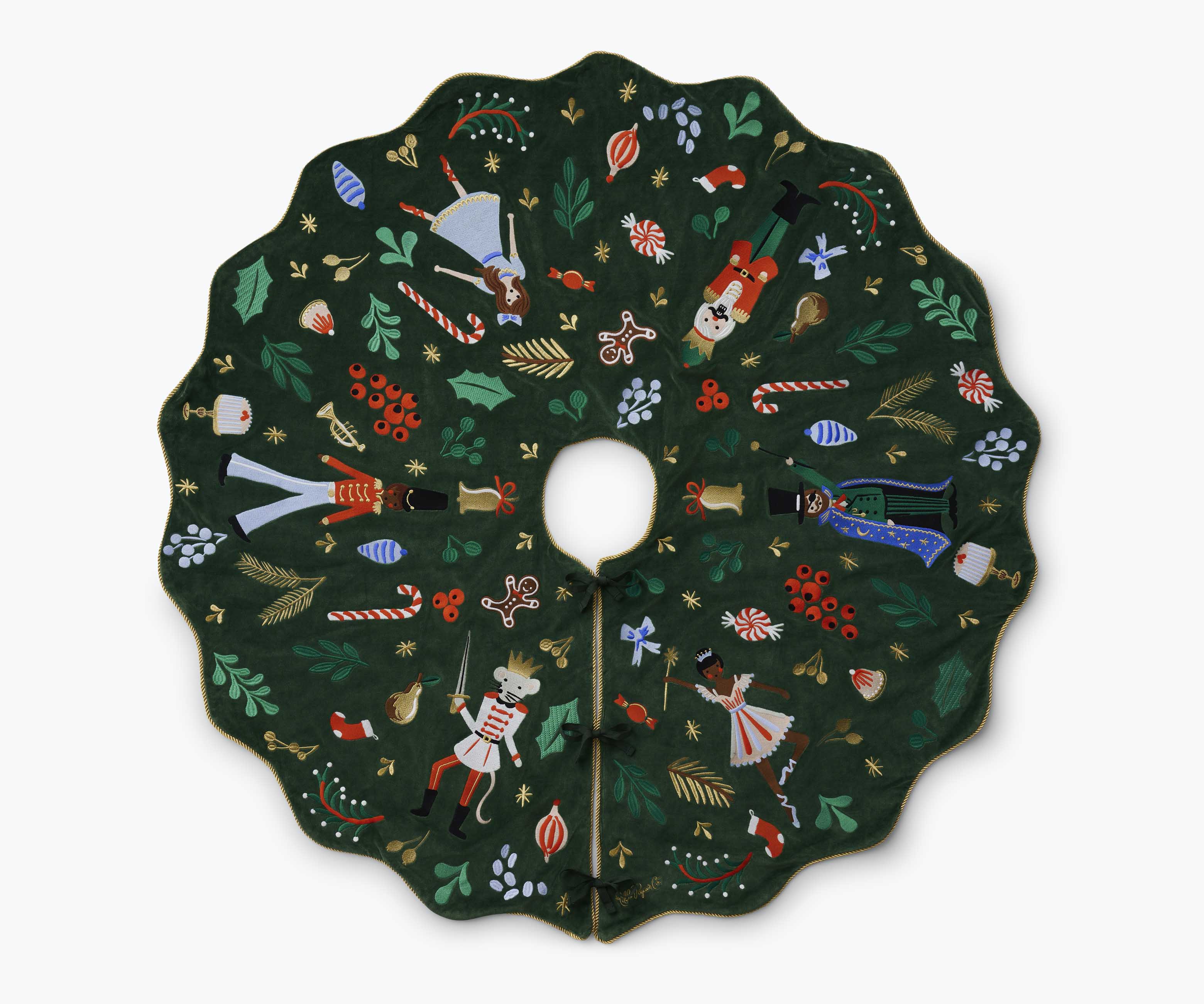 Embroidered Tree Skirt - Nutcracker