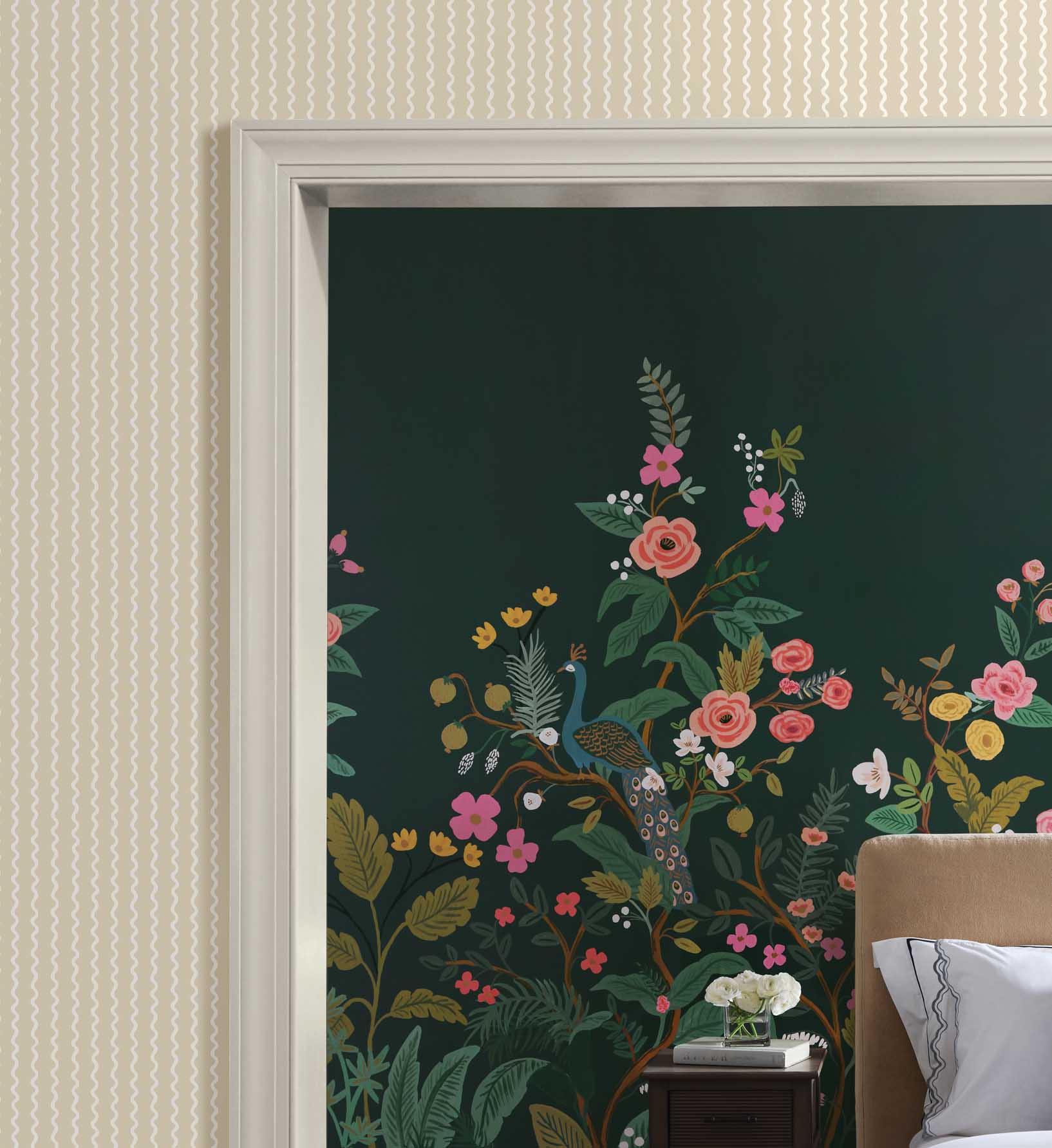 Rickrack Wallpaper - Linen
