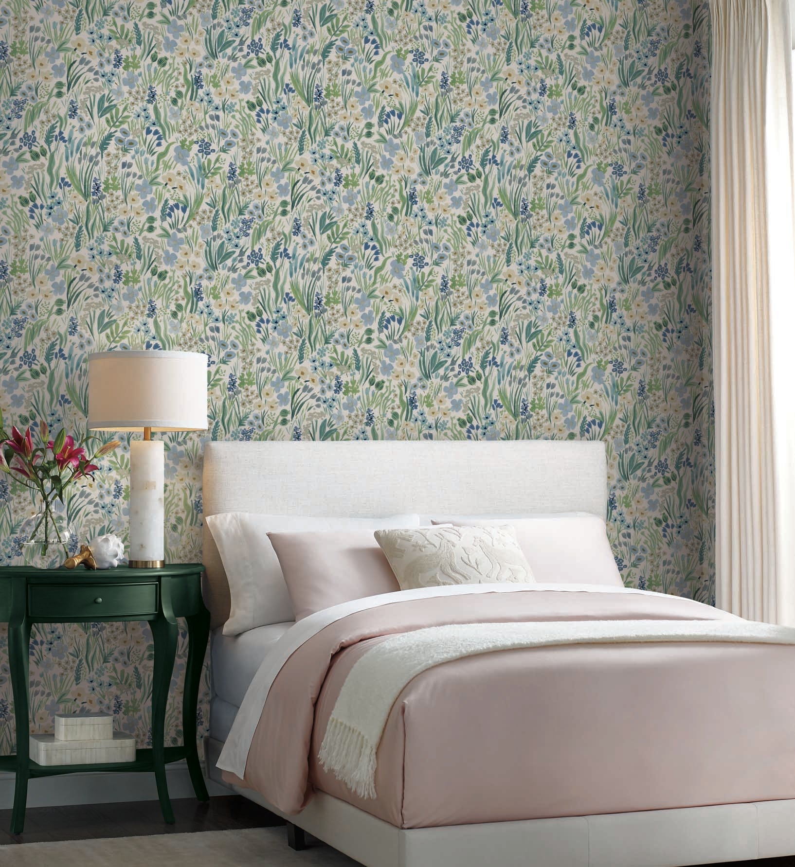 Lea Peel & Stick Wallpaper - Indigo