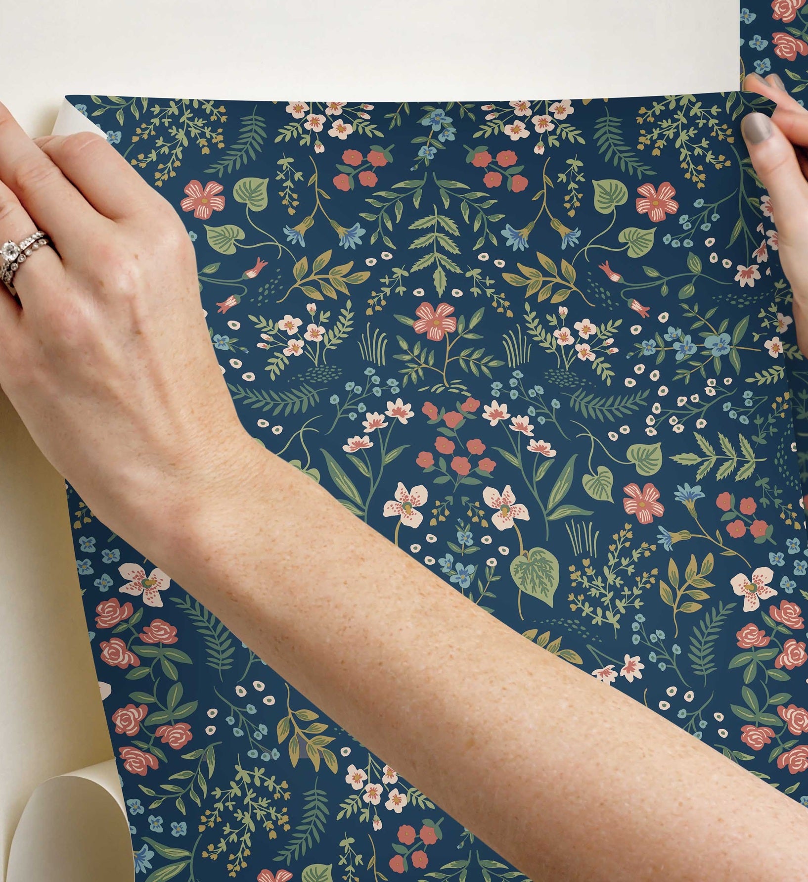 Wildwood Peel & Stick Wallpaper - Navy