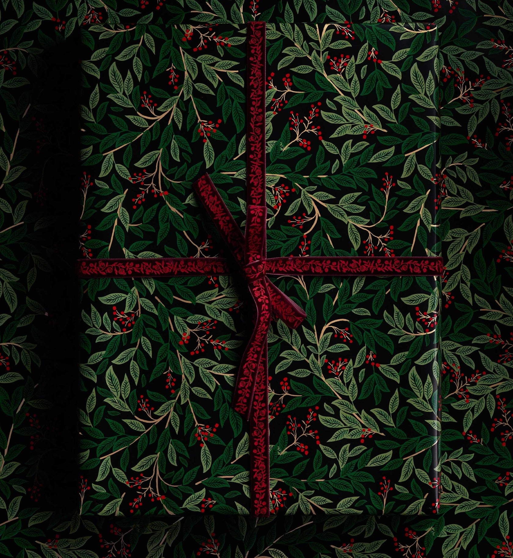 Holiday Ribbon - Christmastide Pomegranate