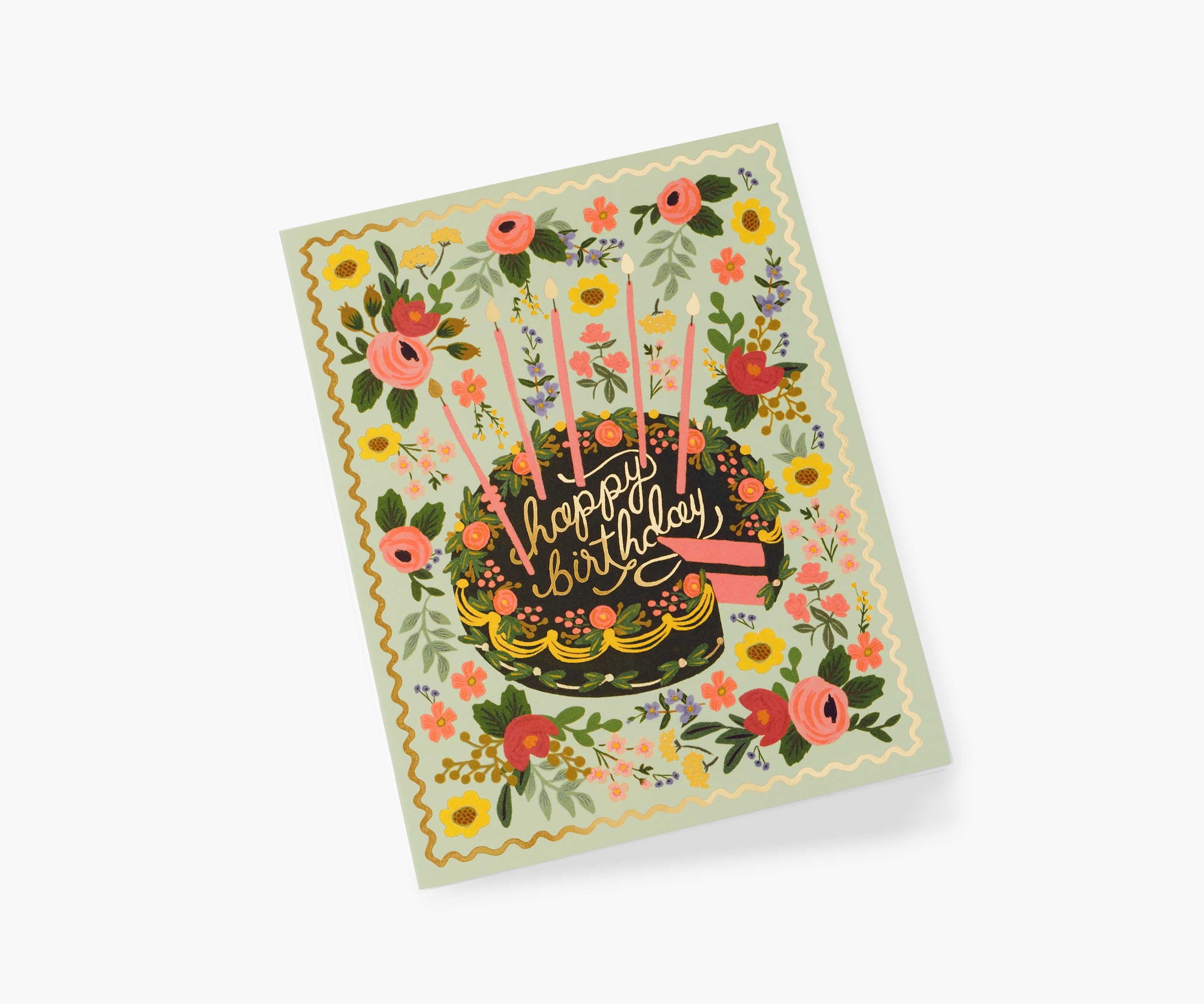 Floral Cake Birthday Cards - Boxed Set