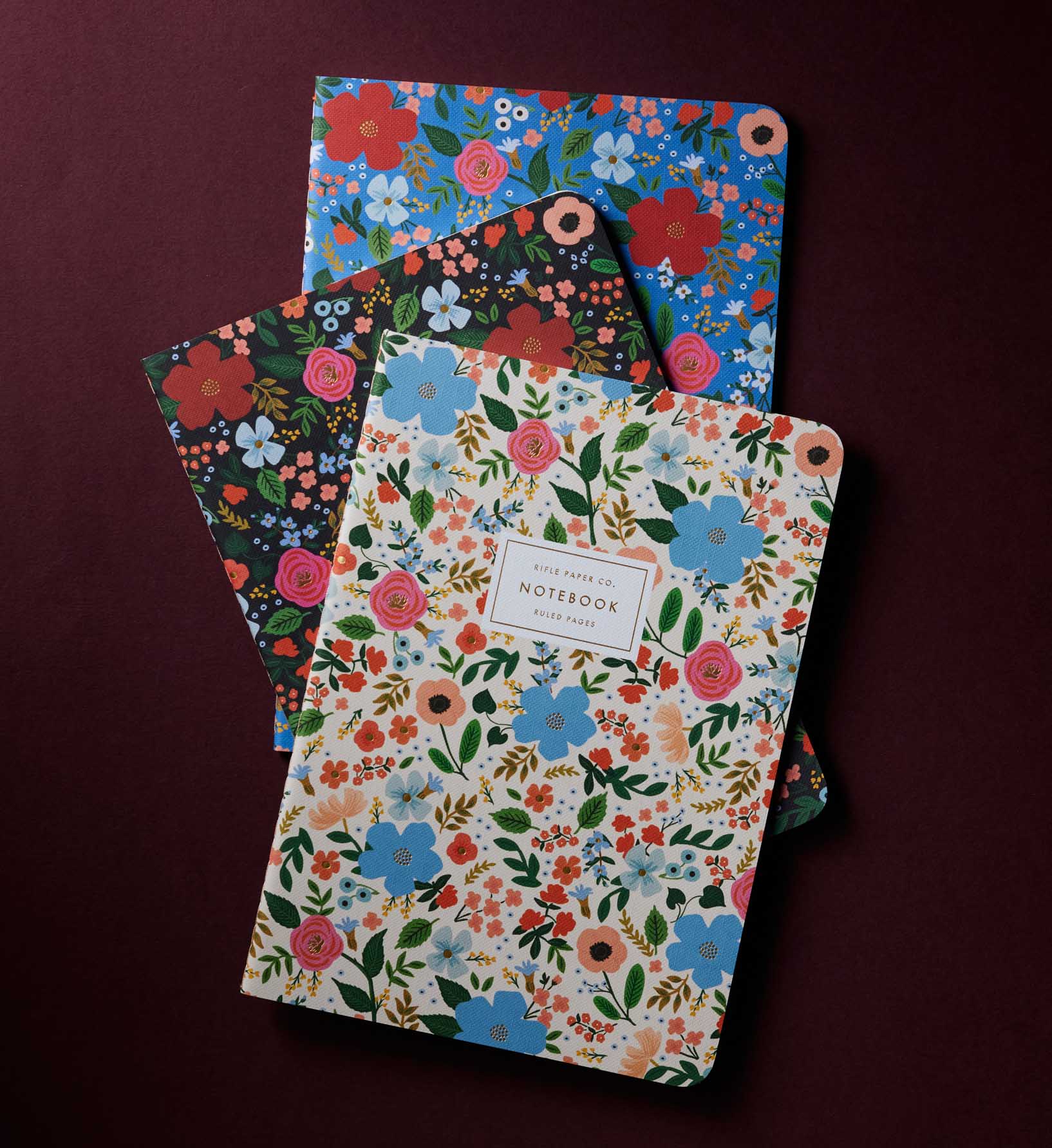 Stitched Notebook Set - Wild Rose